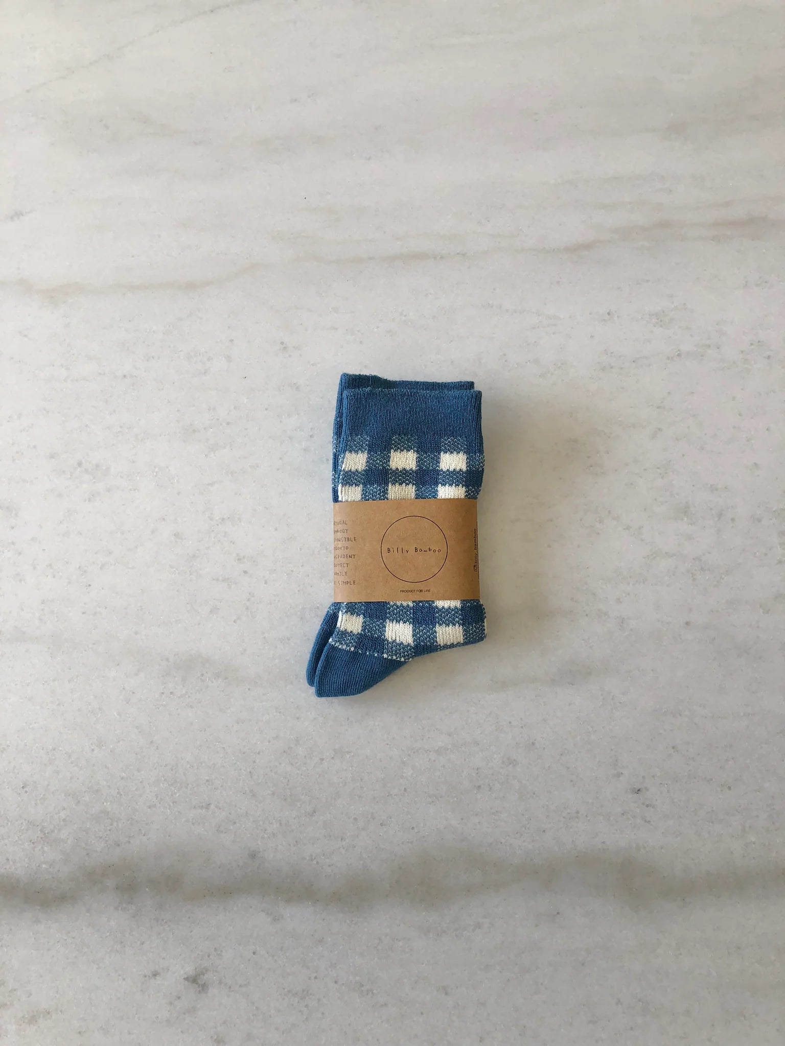 Billy Bamboo Gingham Socks