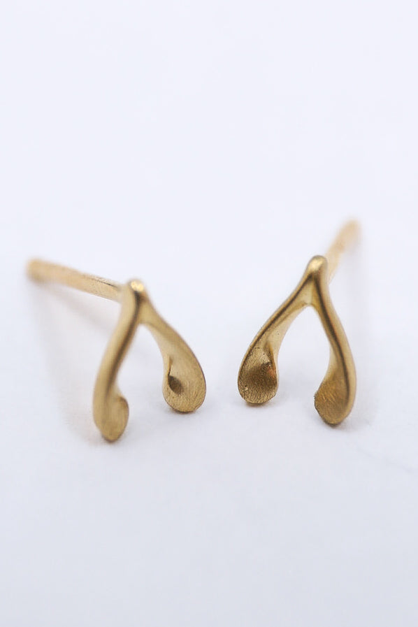 LFJ 10k Wishbone Earrings