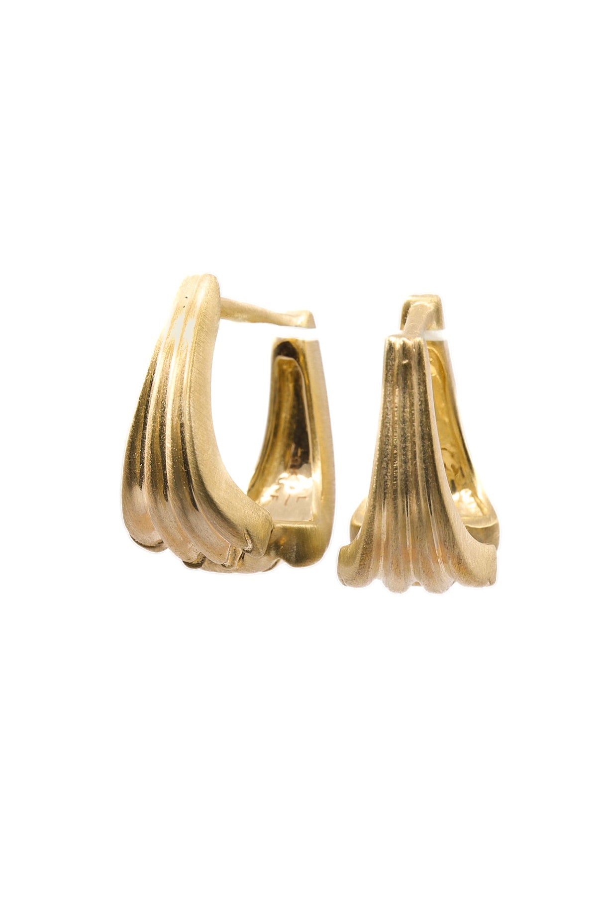 LFJ - 9k Solid Gold Meridian Huggie Hoops