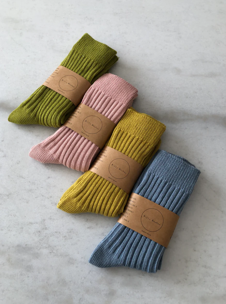 Billy Bamboo - Ribbed Cotton High Socks