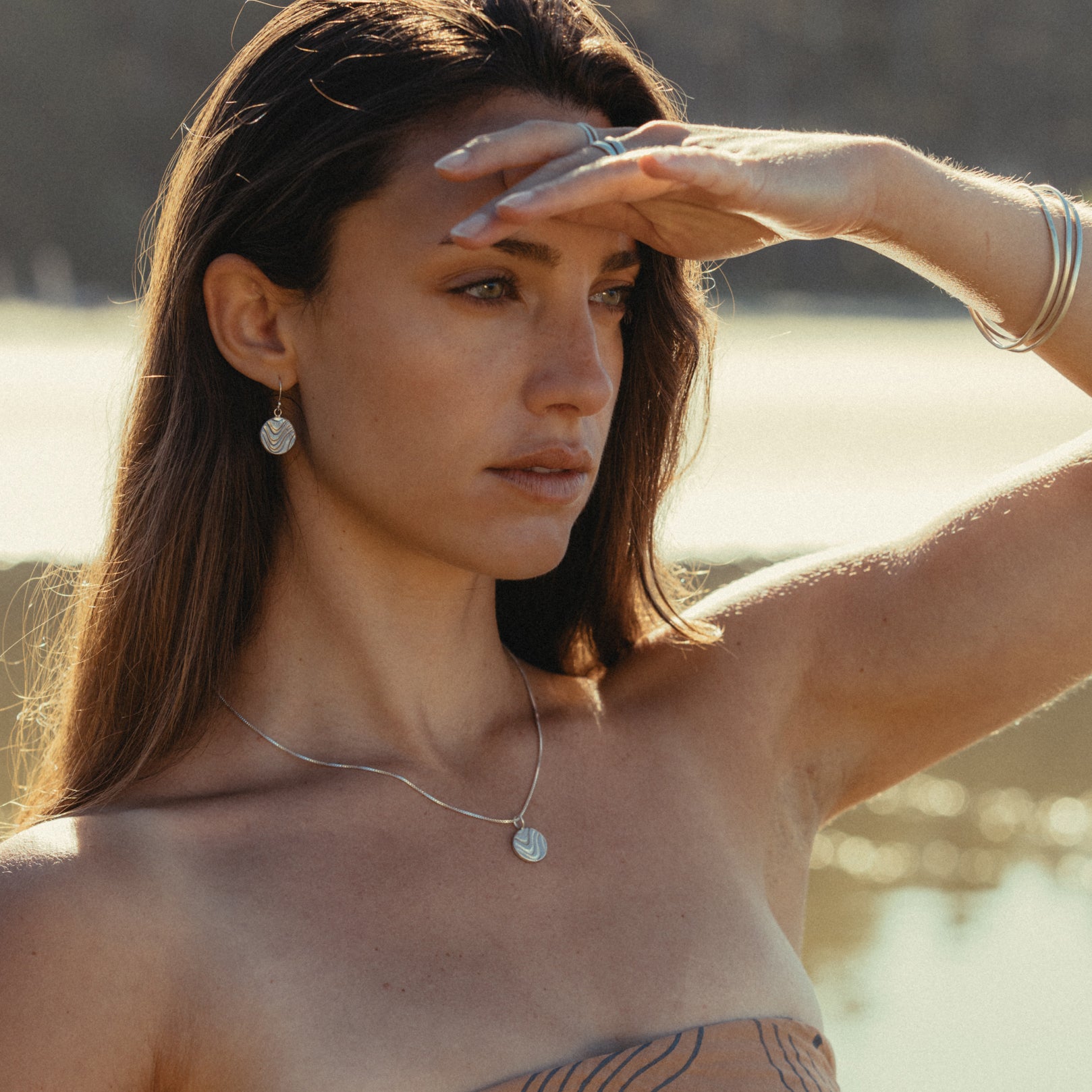 LFJ Sterling Silver Moyeha necklace