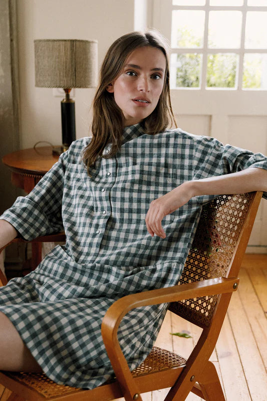 Indi & Cold Vichy Checkered Dress