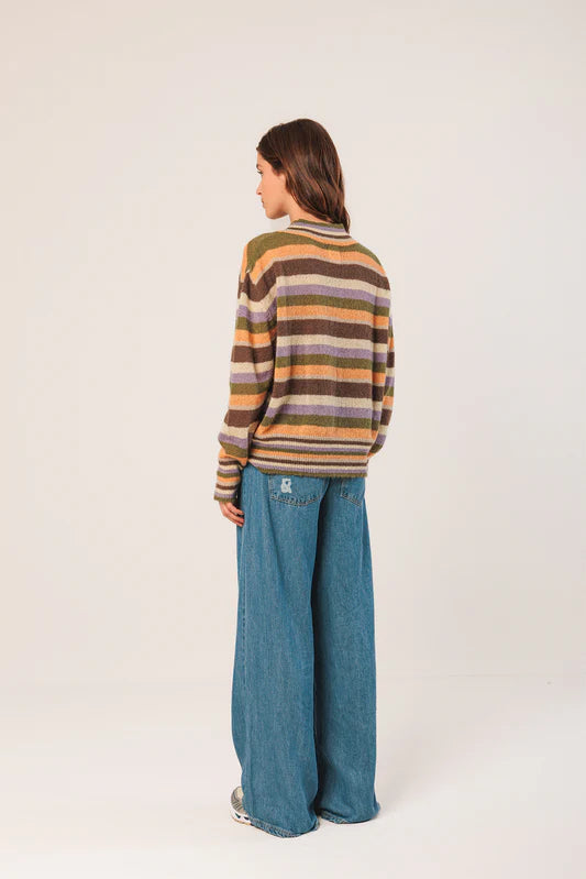 Indi & Cold Striped Pullover Sweater