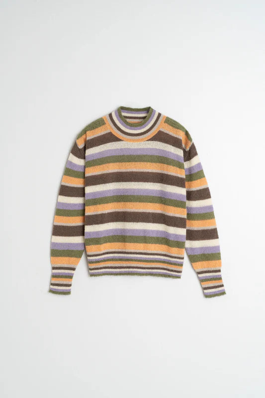Indi & Cold Striped Pullover Sweater