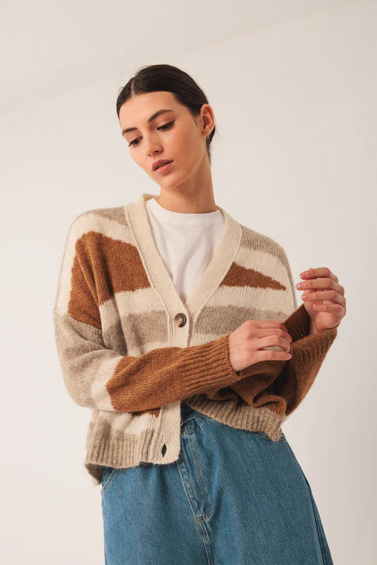 Indi & Cold Geometric Cardigan