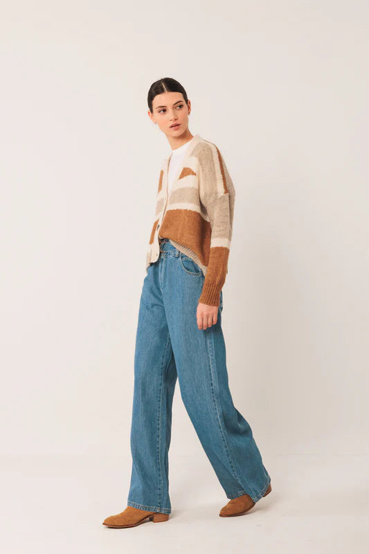 Indi & Cold Geometric Cardigan