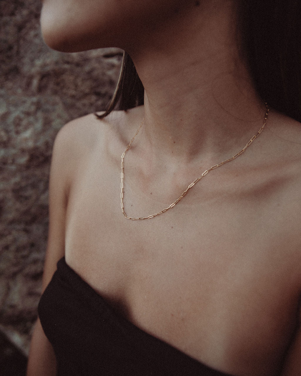 LFJ 14K Gold Plated Eclipse Necklace