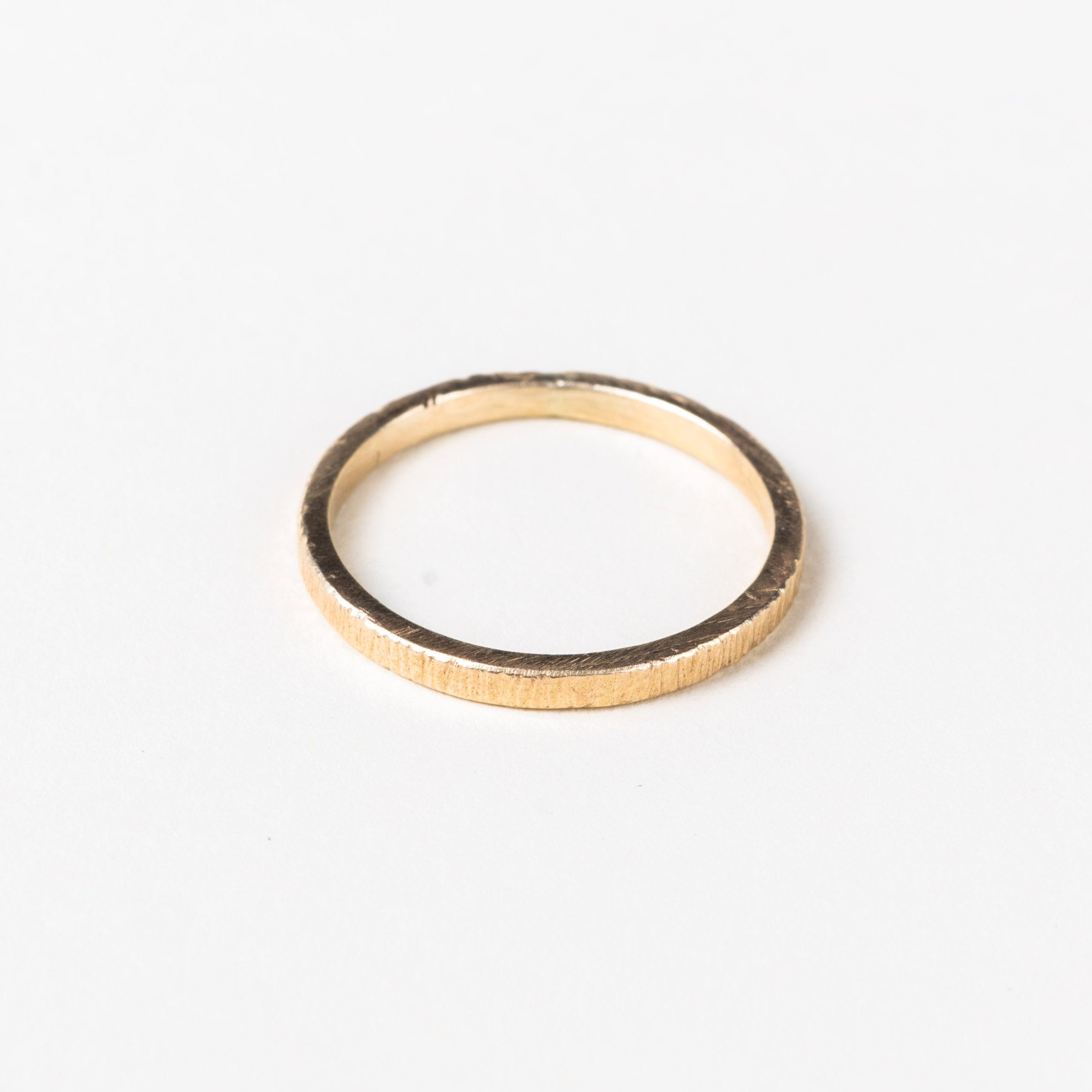 LFJ 10K Gold Bark Texture Ring