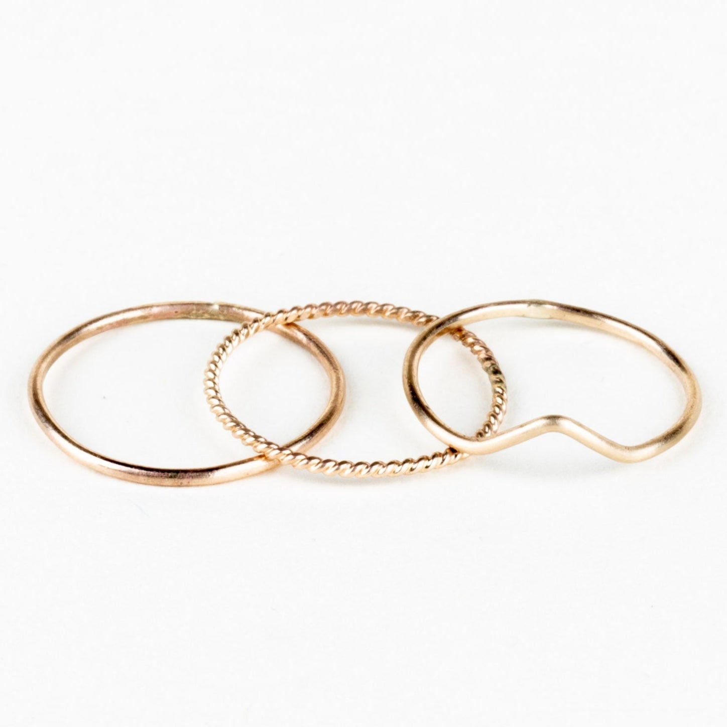 LFJ 10k Gold Stacking Rings