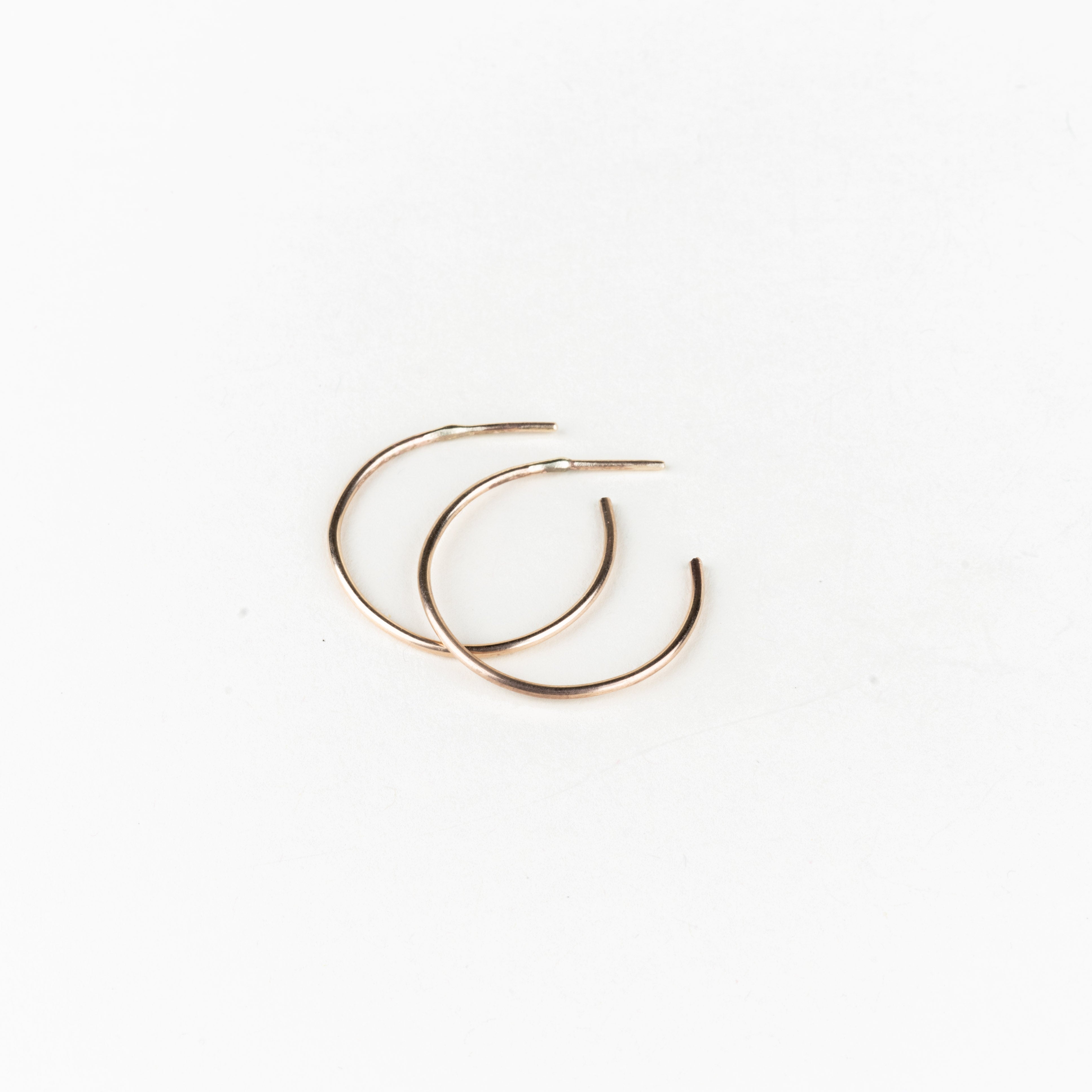 LFJ - 10k Gold Classic Brushed Hoops