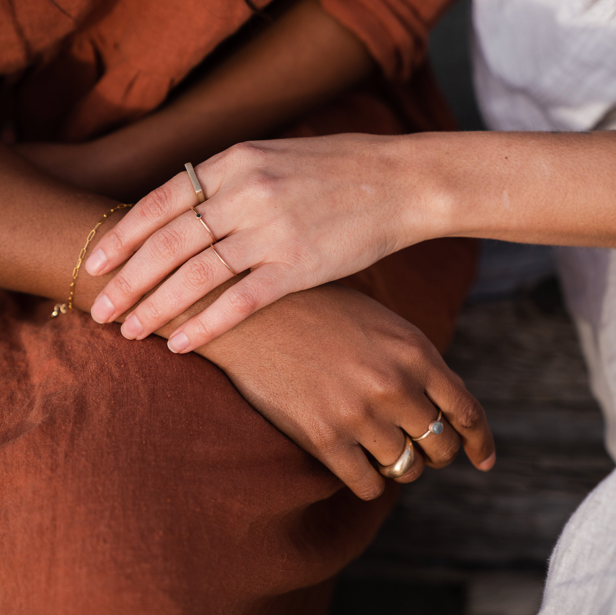 LFJ 10k Gold Rain Rings