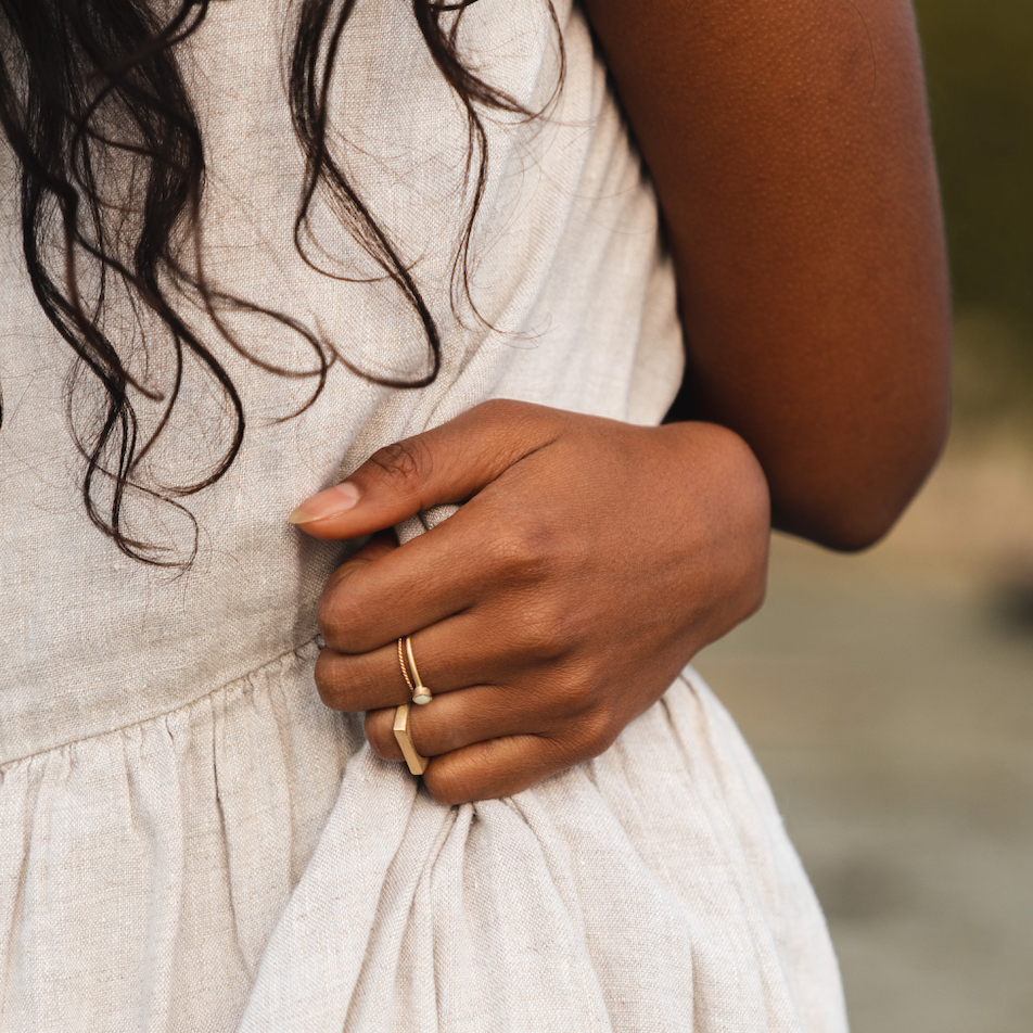 LFJ 10k Gold Rain Rings