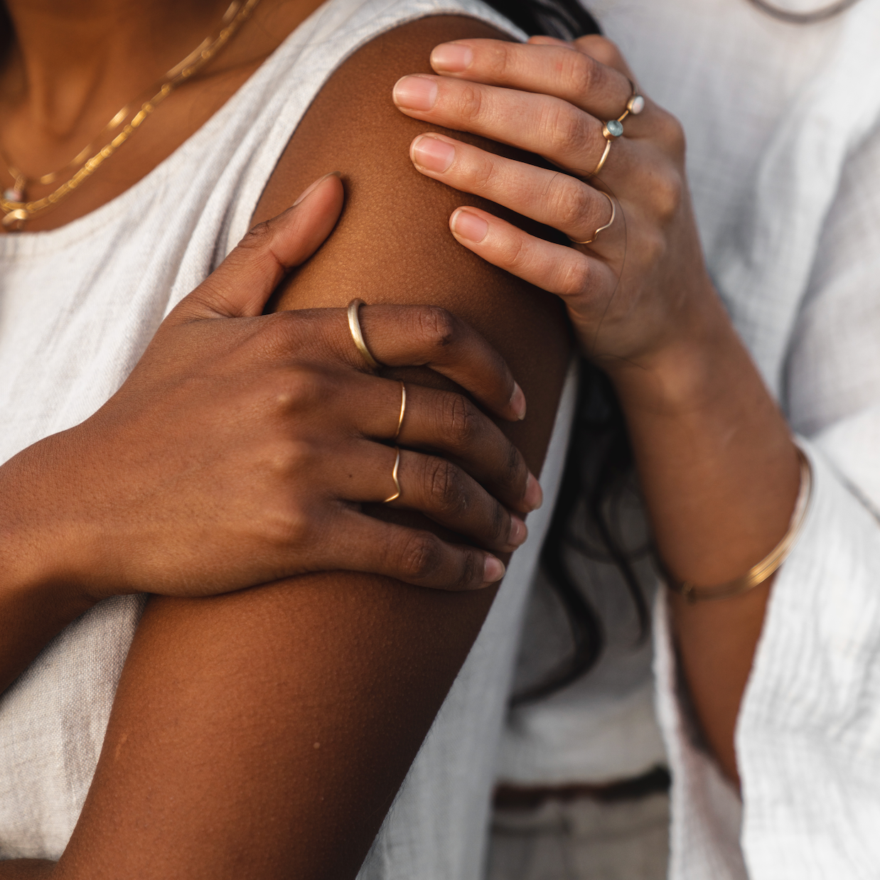 LFJ 10k Gold Rain Rings