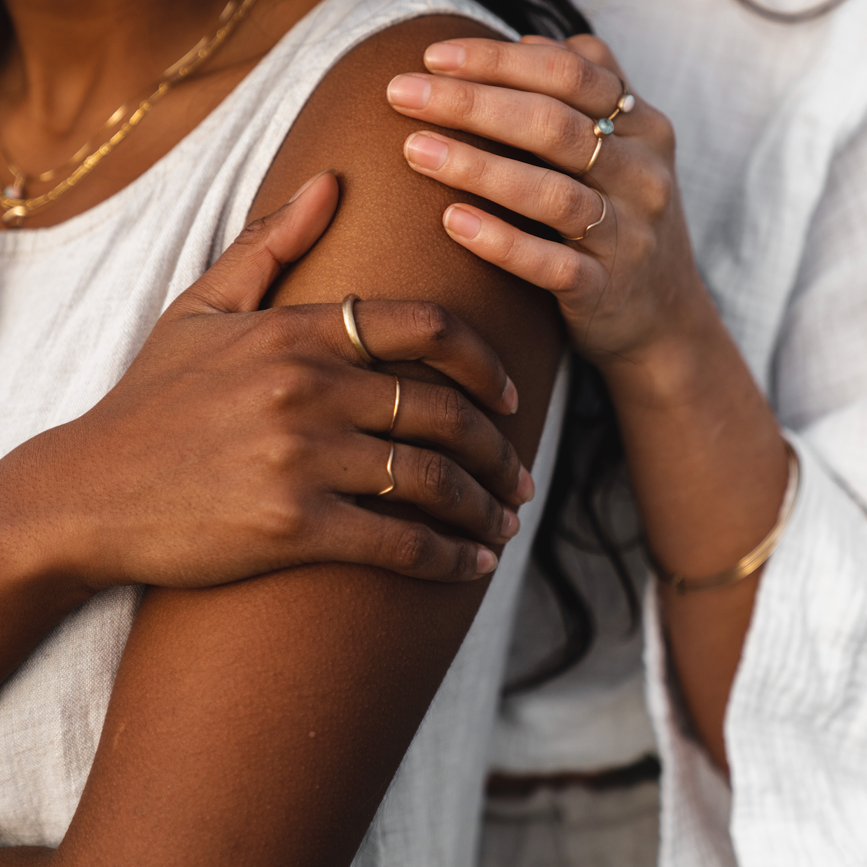 LFJ - 10k Gold Thin Stacking Rings