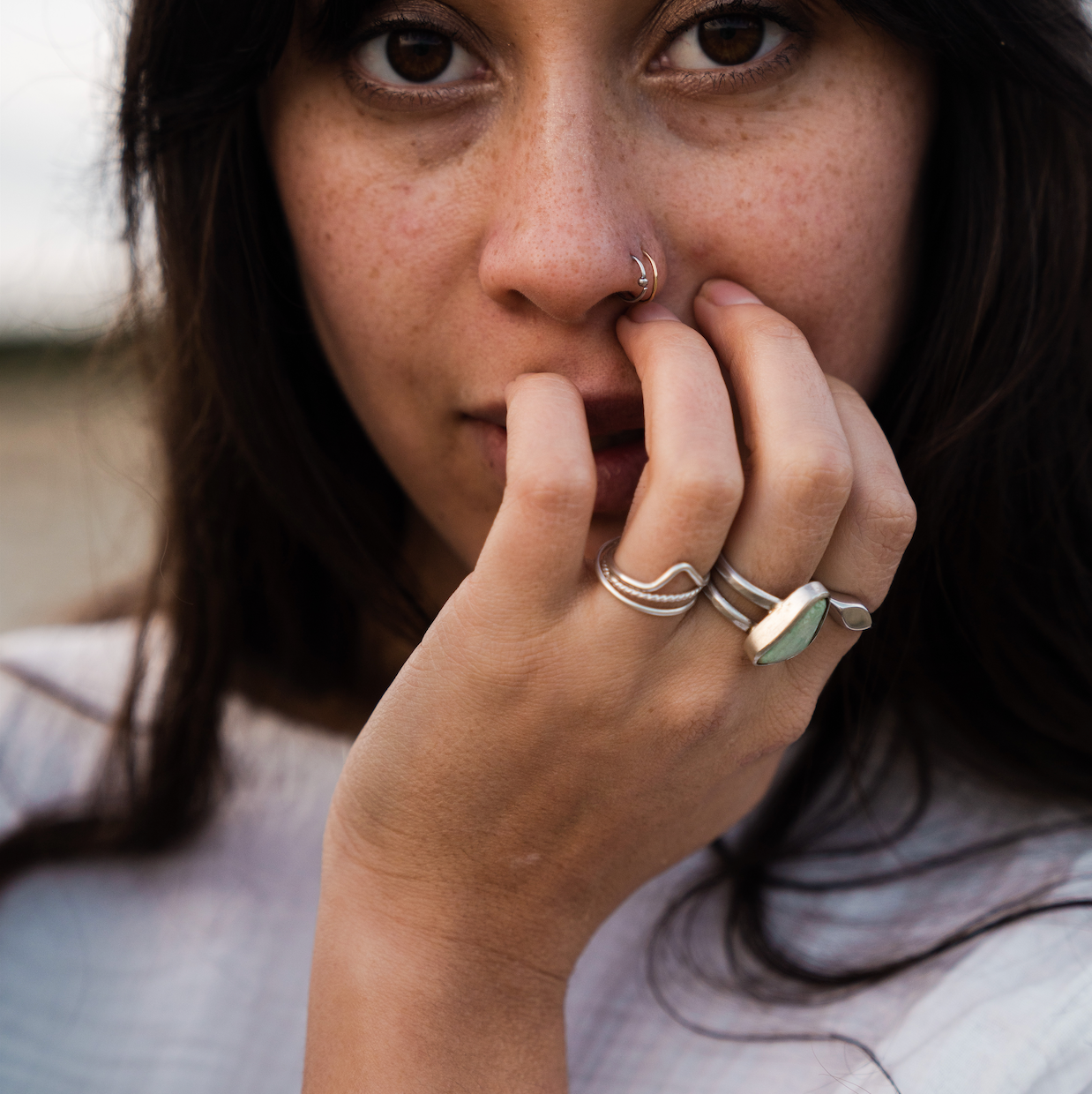 LFJ Sterling Silver Simple Stacking Ring