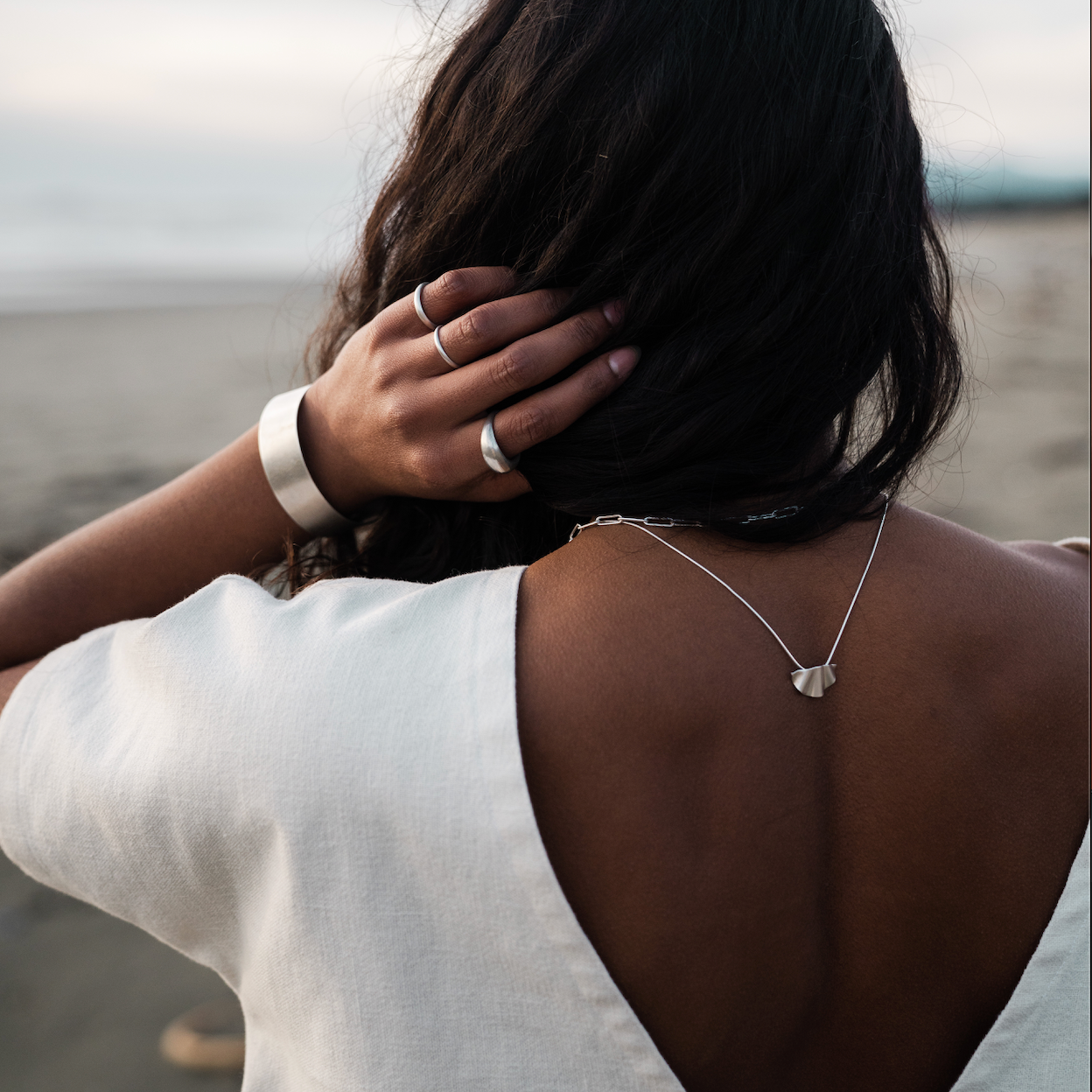 LFJ Sterling Silver Bold Rain Ring