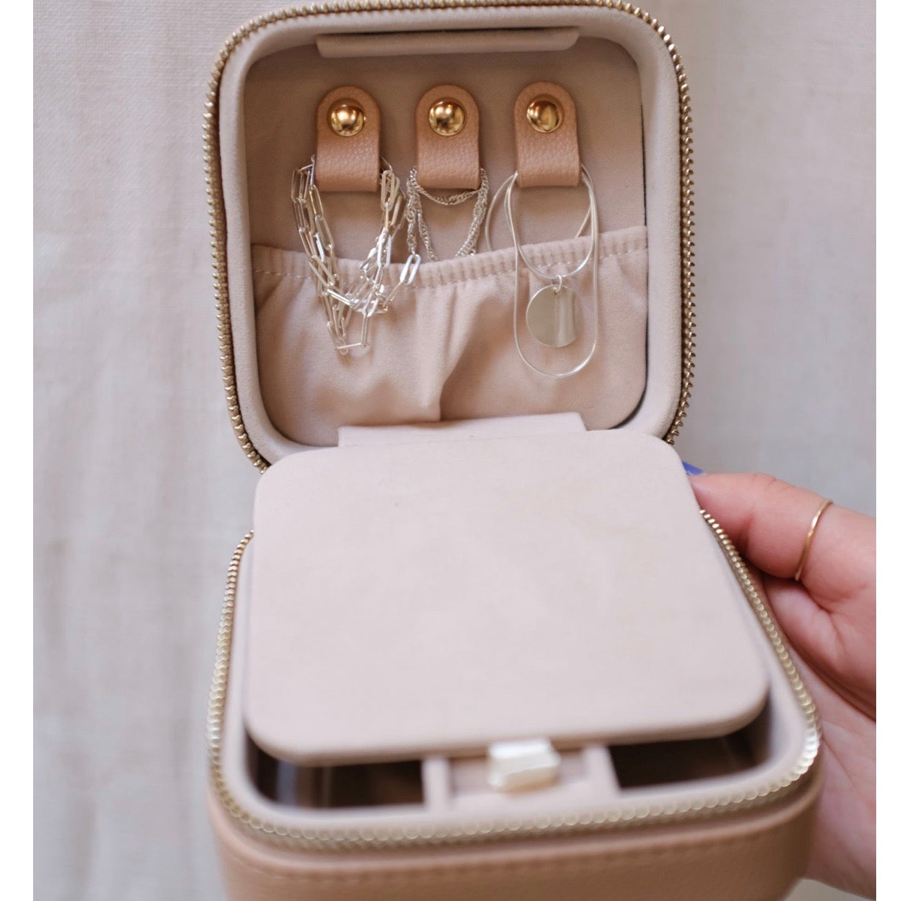 LFJ Leather Jewellery Travel Case