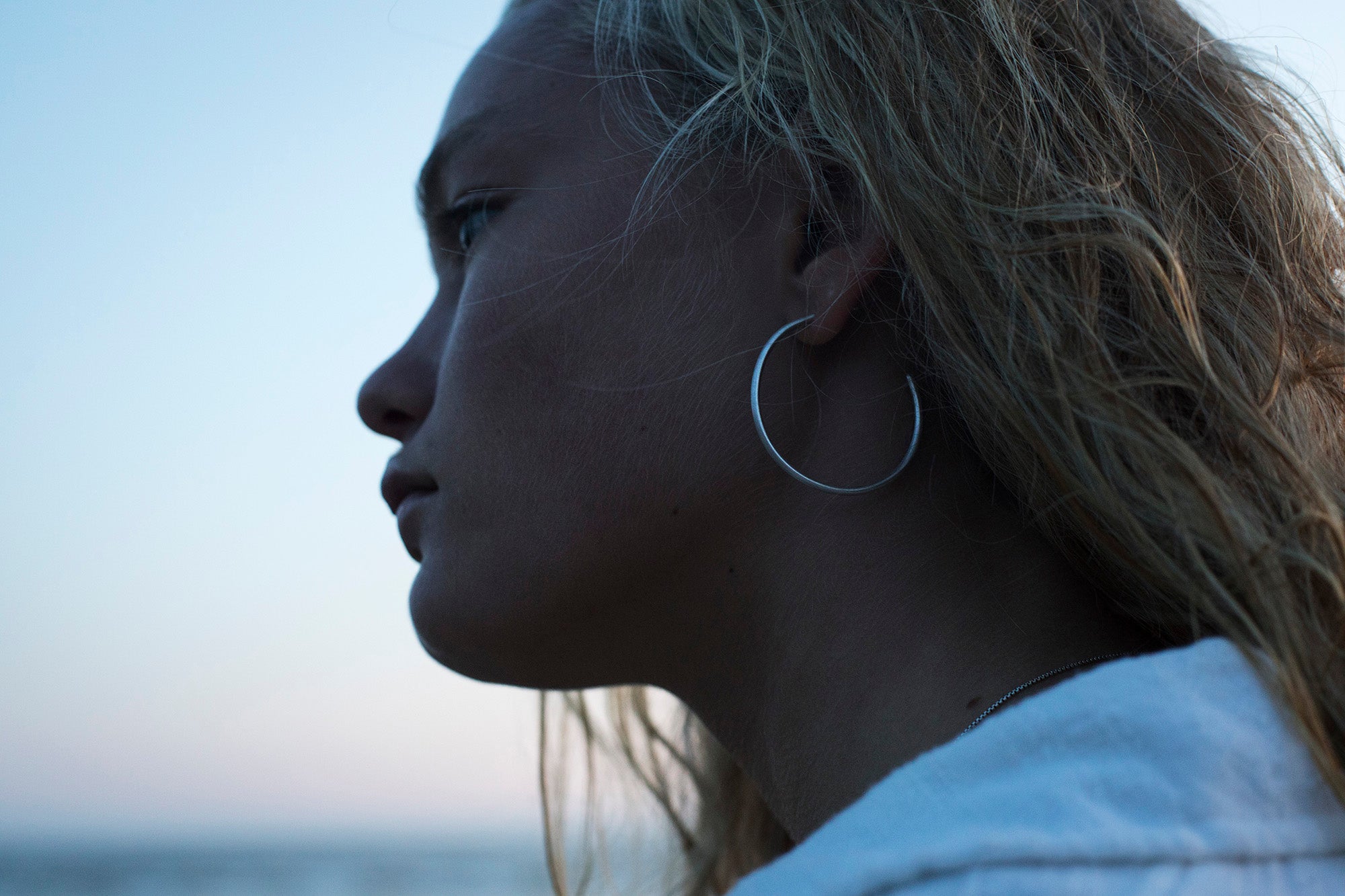 LFJ Sterling Silver Classic Brushed Hoops