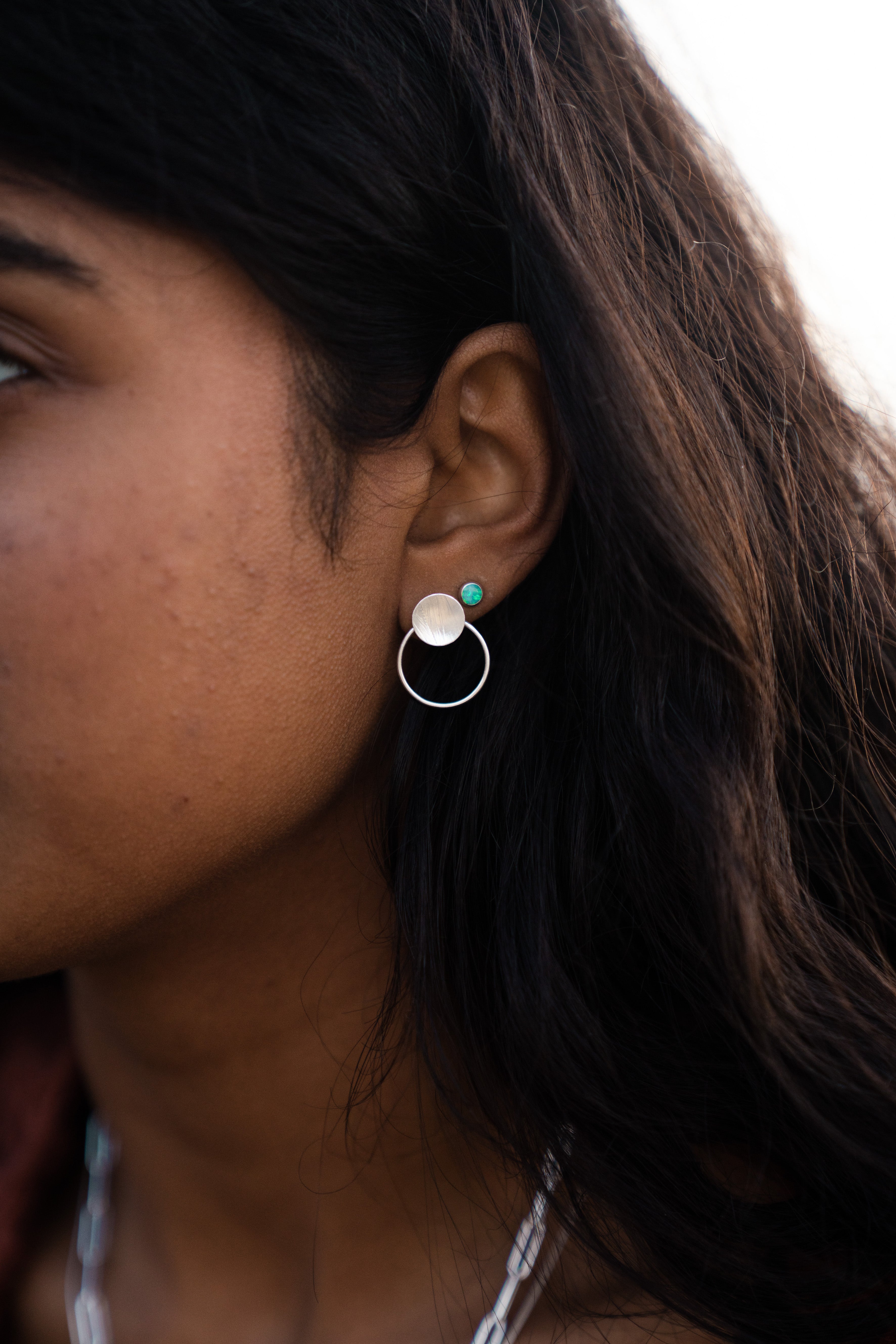 LFJ Sterling Silver Gemstone Studs
