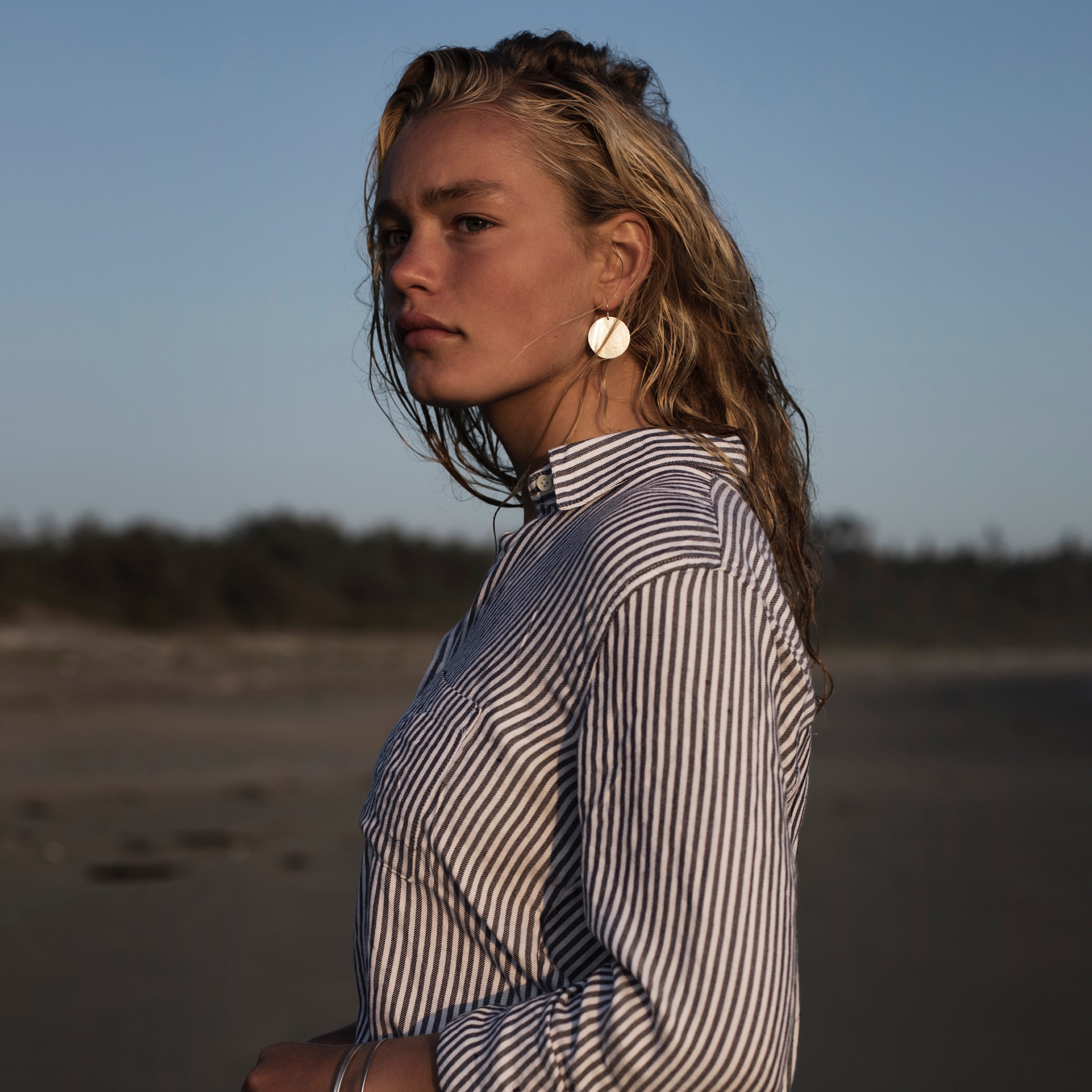 Silver earrings made in tofino shop now online