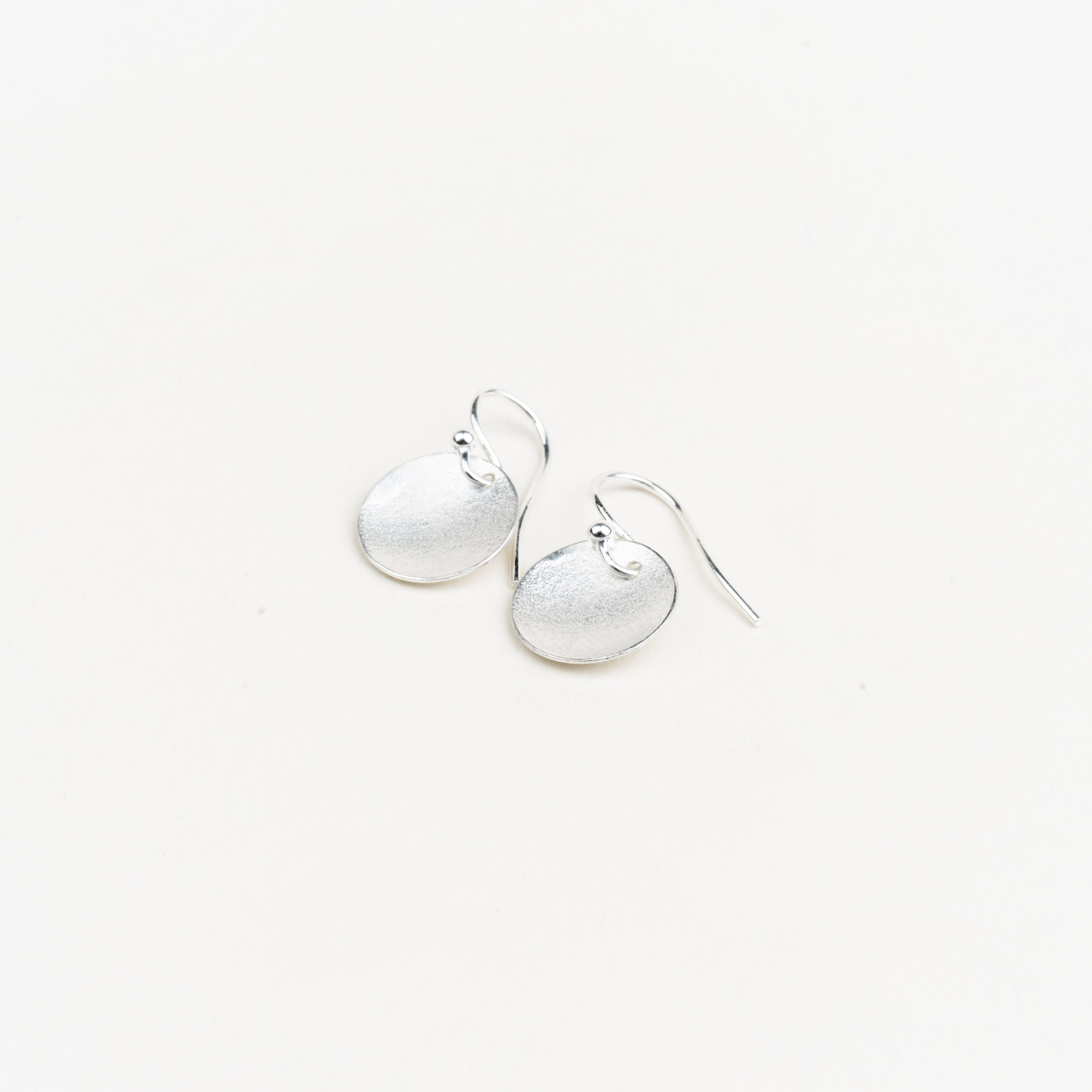 LFJ Sterling Silver Orbit Textured Dangle Earrings