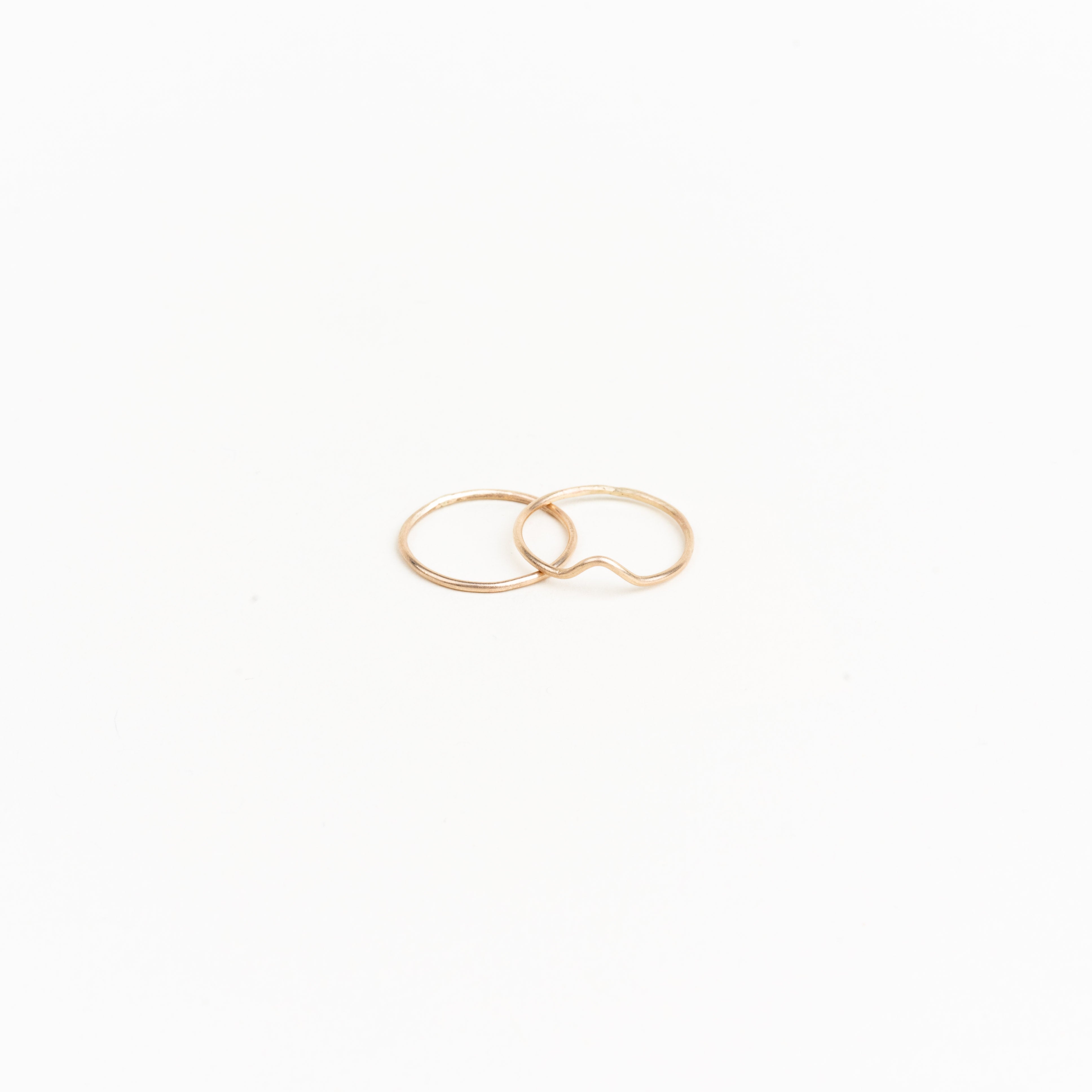 LFJ 10k Gold Thin Stacking Rings