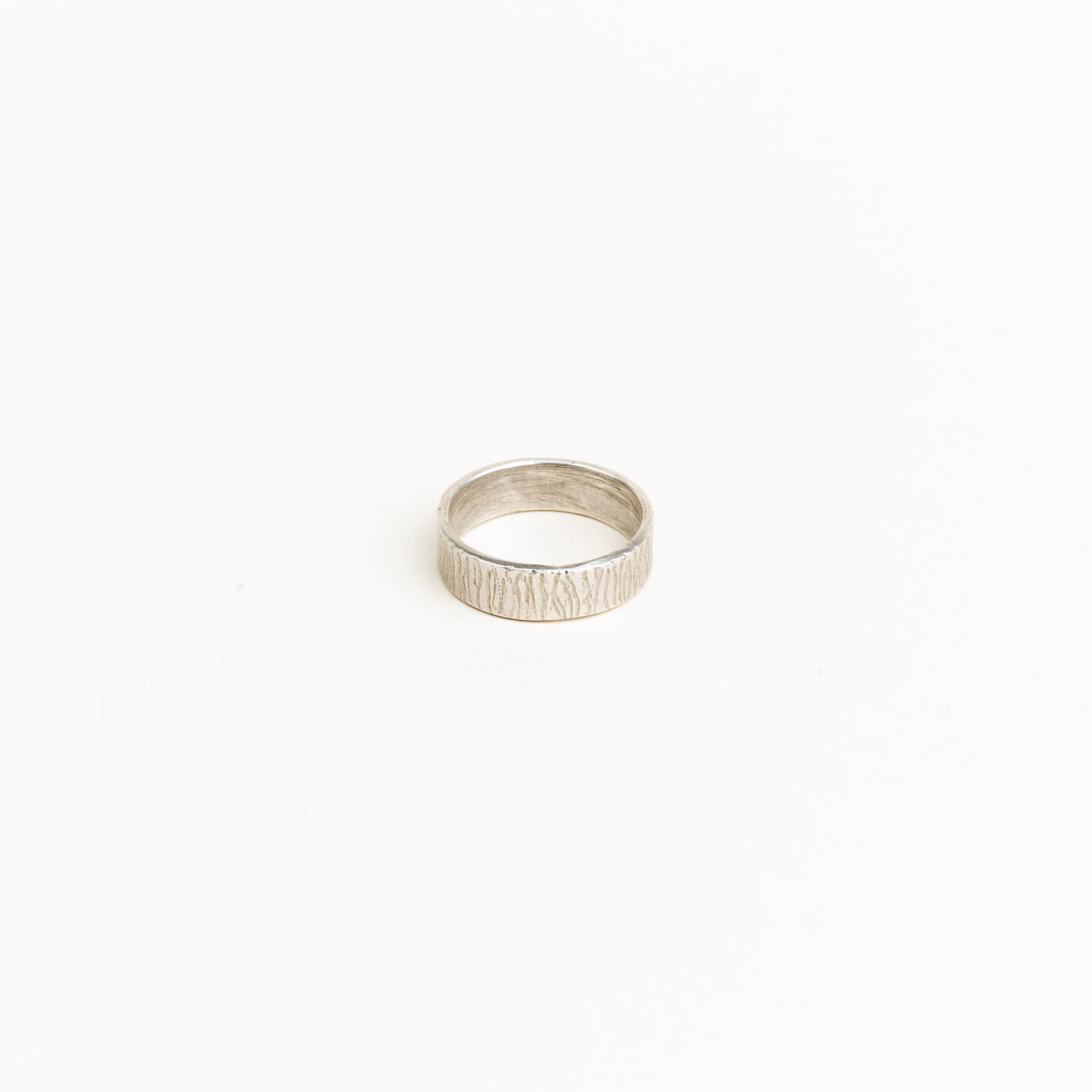 LFJ - Silver Bark Texture Ring