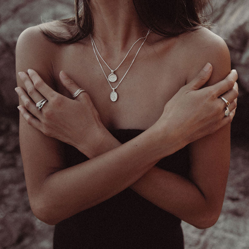 Sterling Silver Wave Love Talisman