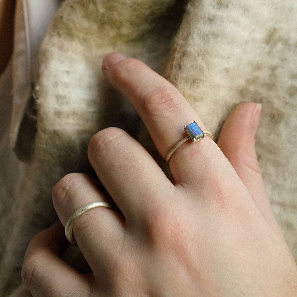 Ophelia Sterling Silver Ring - Labradorite