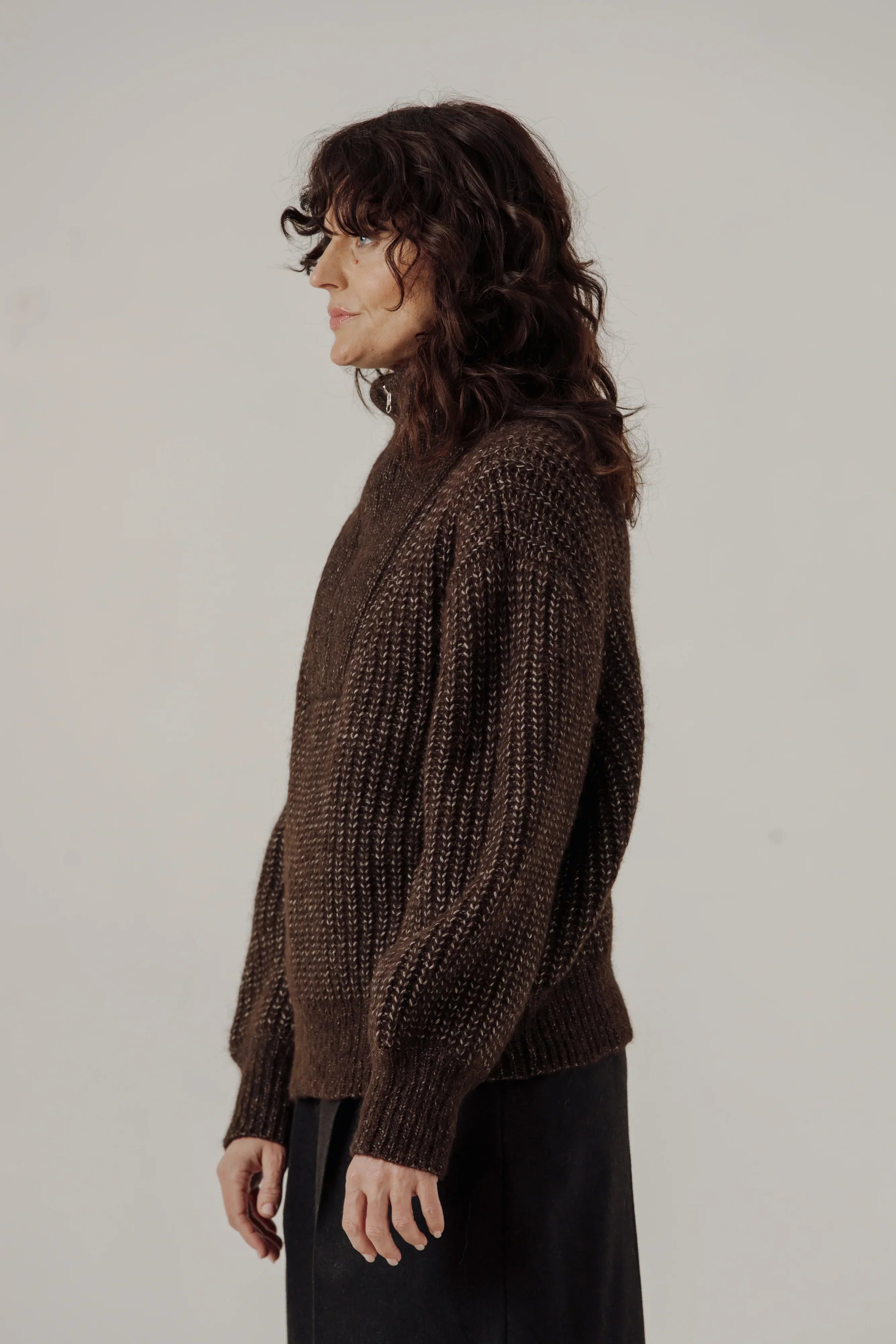 Bare Knitwear Alpine Quarter Zip Sweater