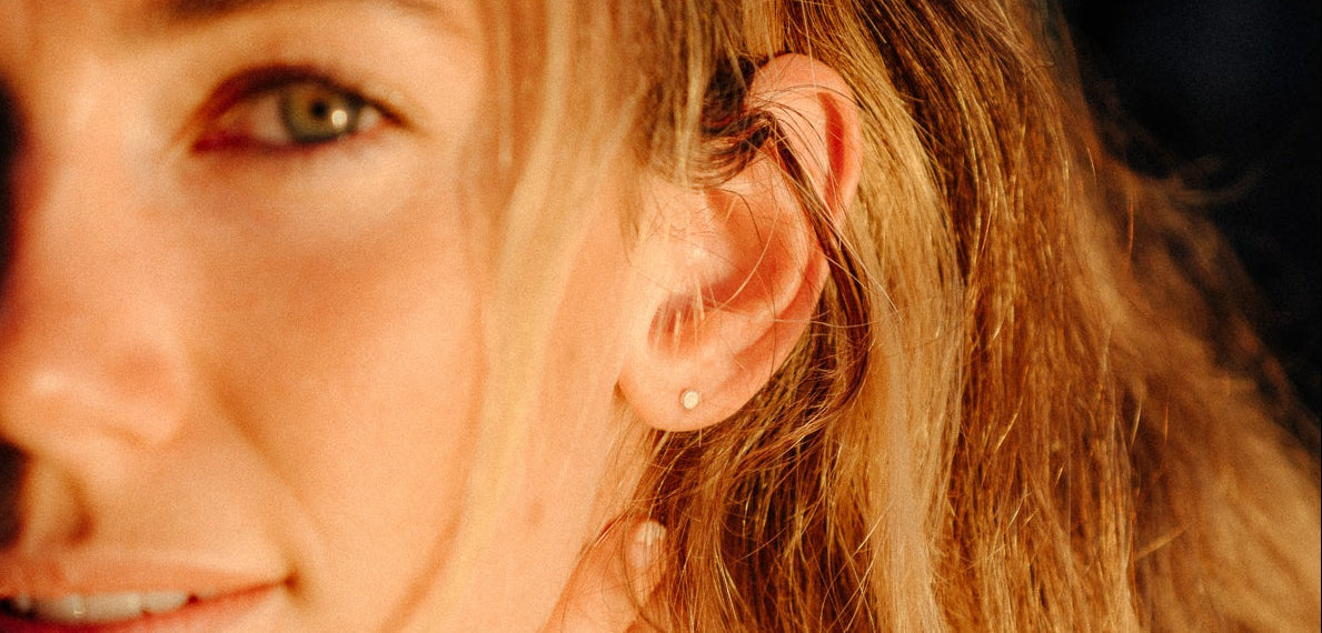 Sterling Silver Mini Dot Stud Earrings