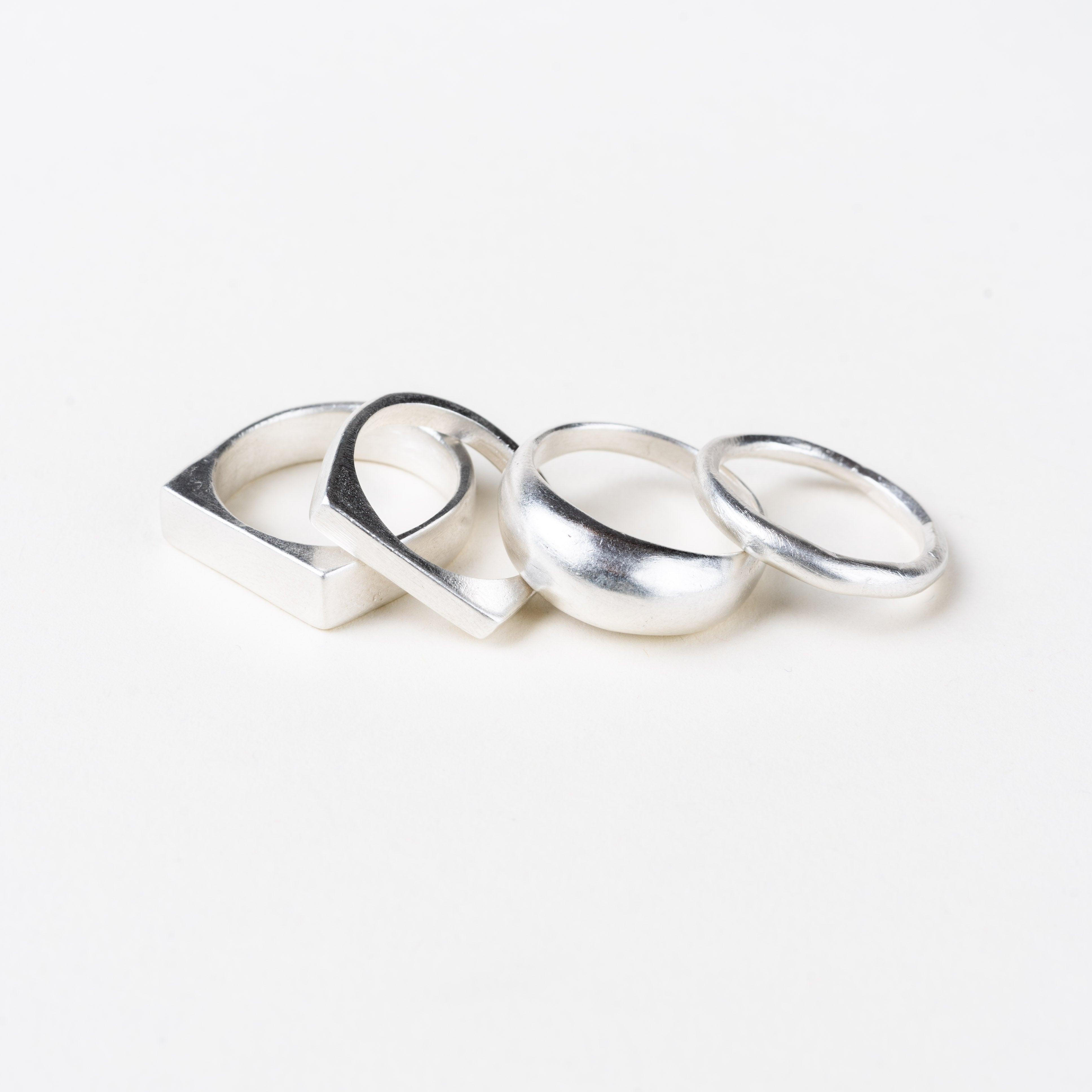 Sterling Silver Bold Rain Ring