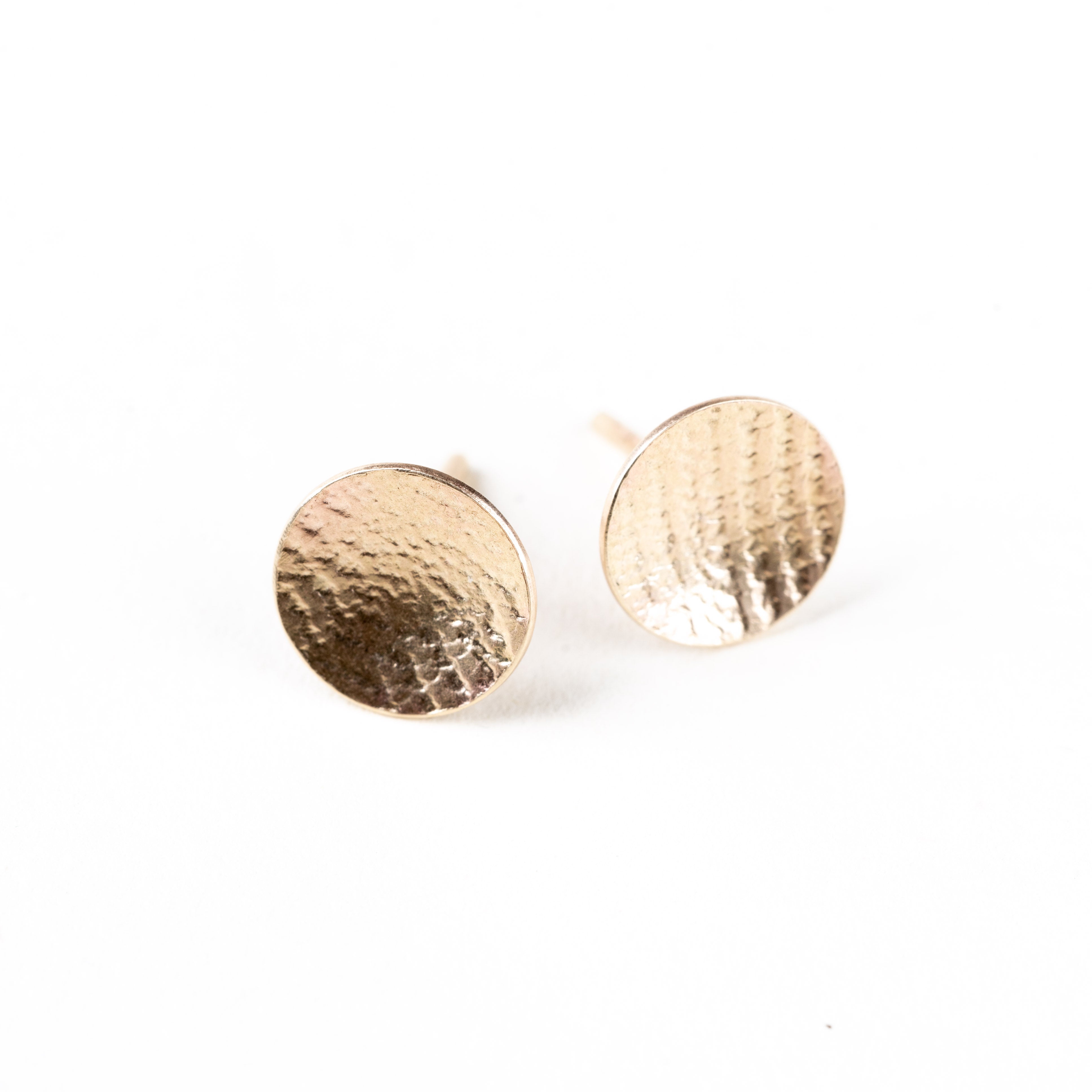 10k Gold Orbit Textured Studs