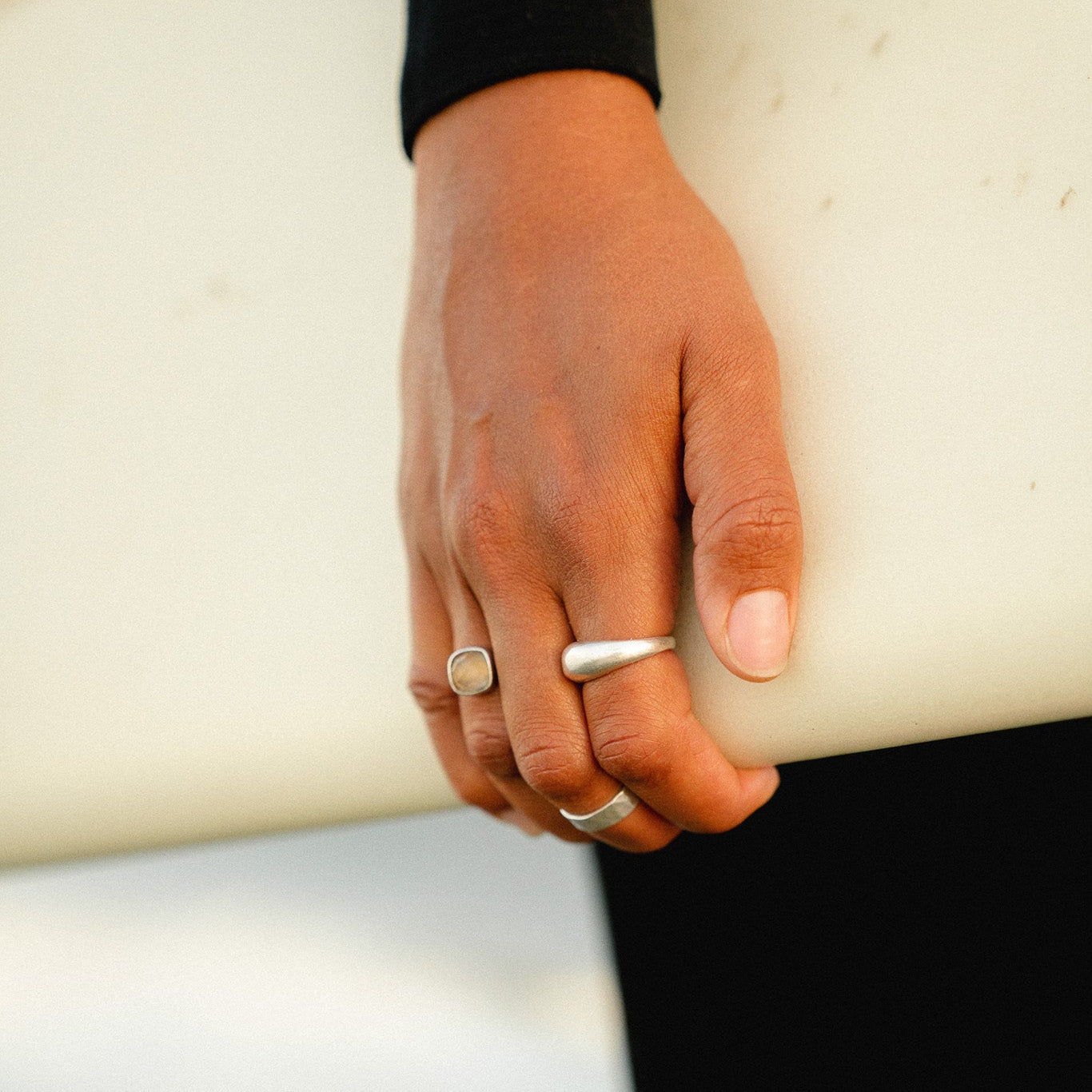 Bague de Pluie Audacieuse en Argent Sterling