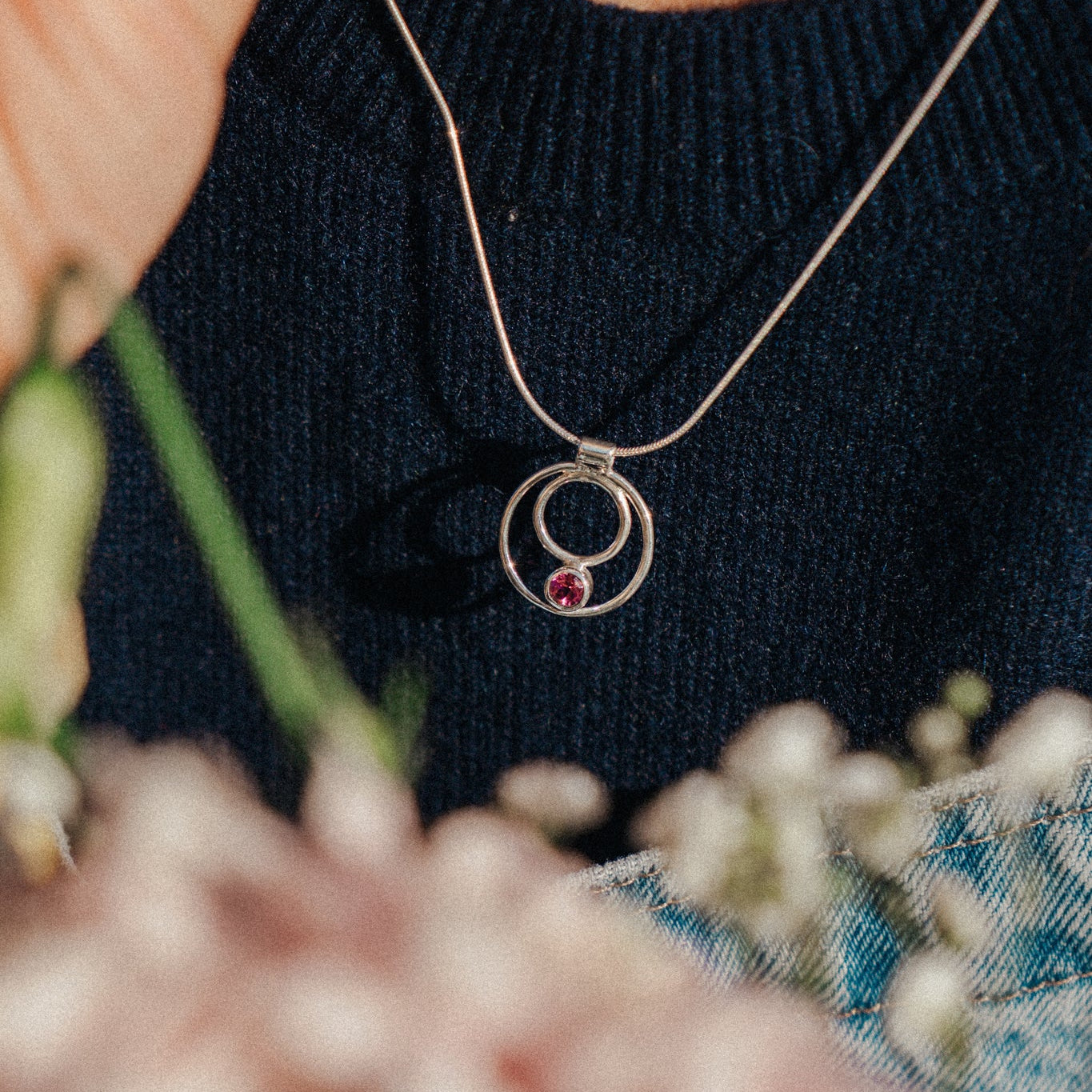 Iris Necklace - Sterling Silver