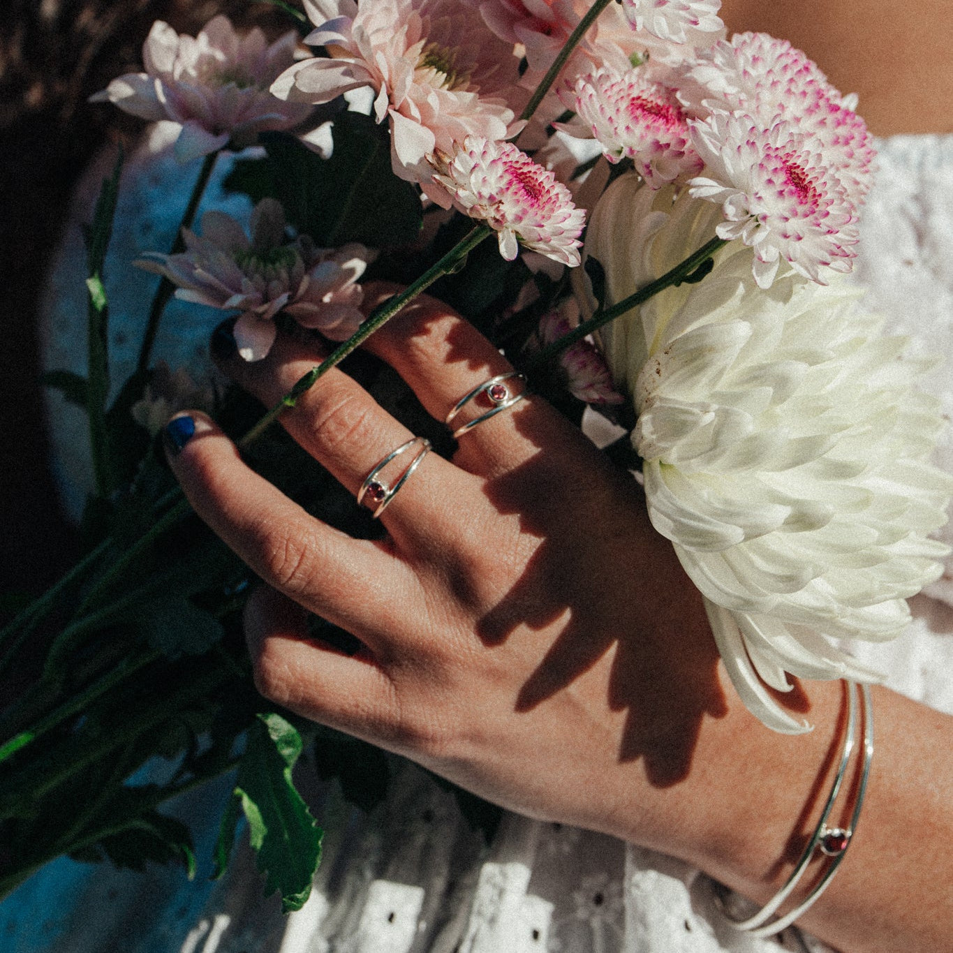 Iris Ring - Sterling Silver & Pink Tourmaline