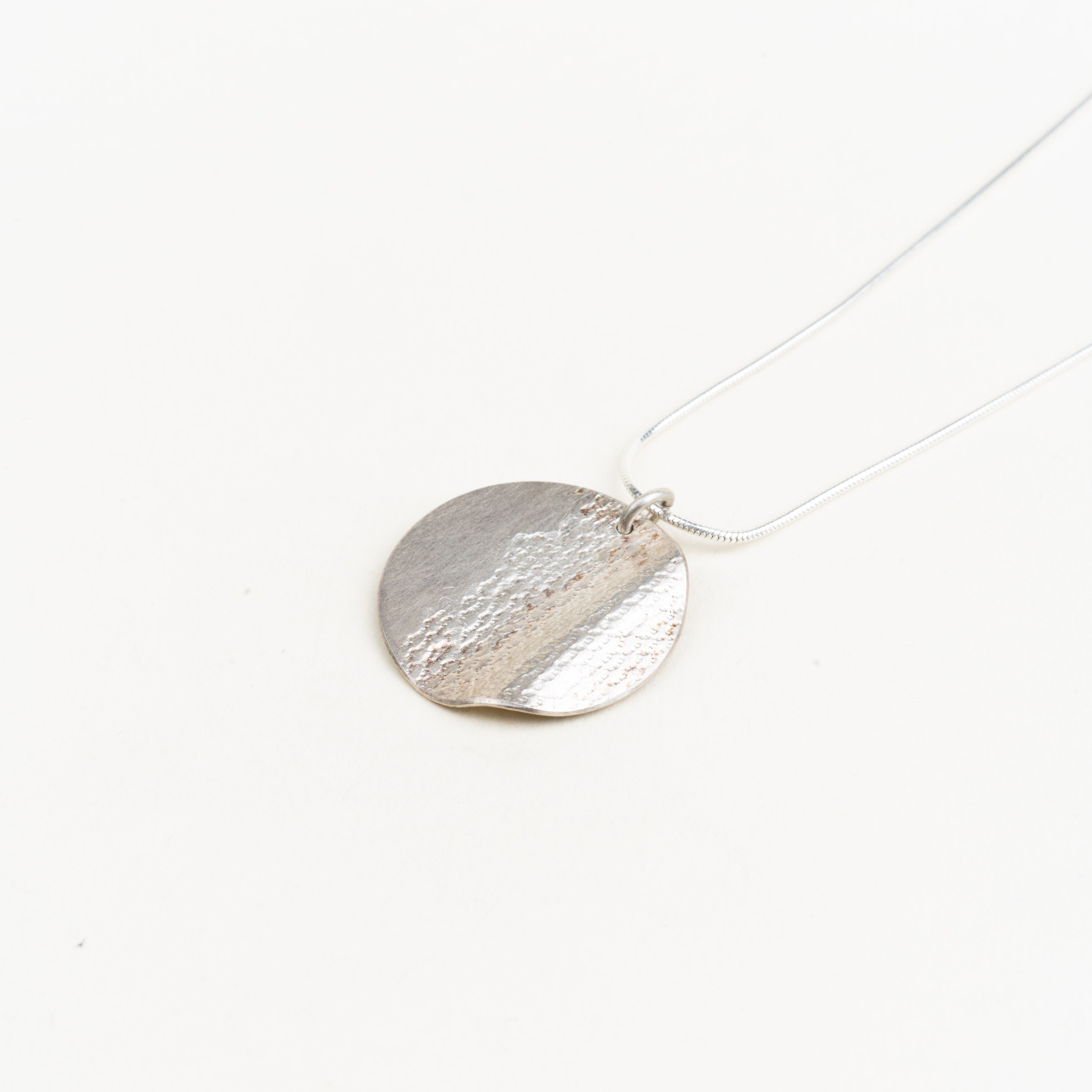 Orbit Wave Pendant - Sterling Silver