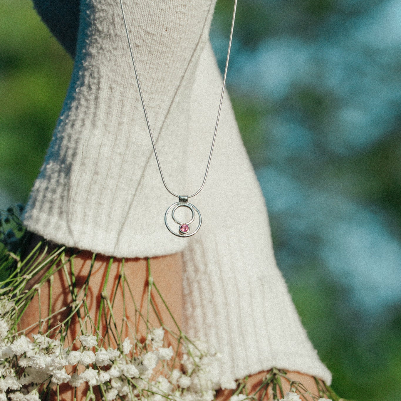 Iris Necklace - Sterling Silver