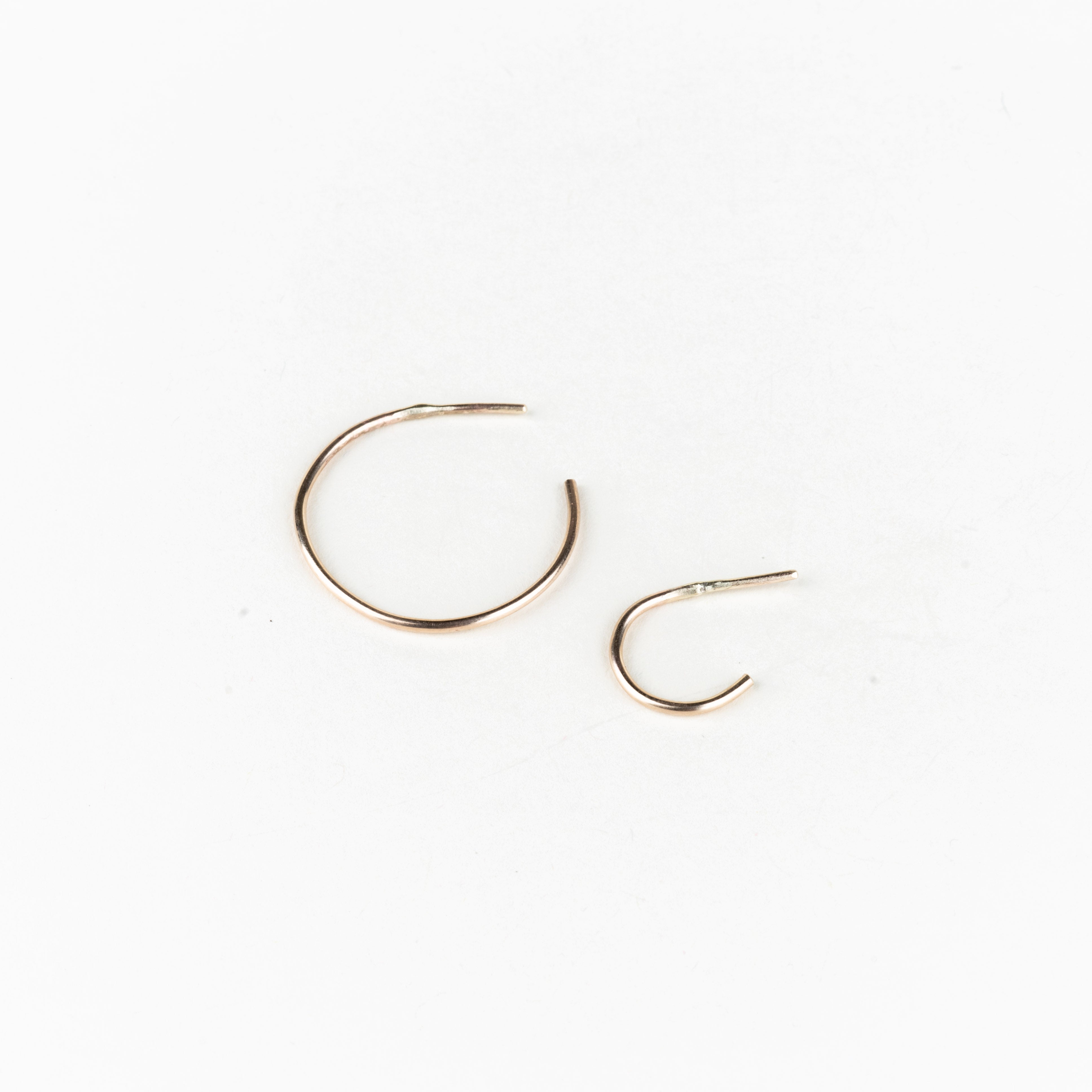 10k Gold Classic Brushed Hoops