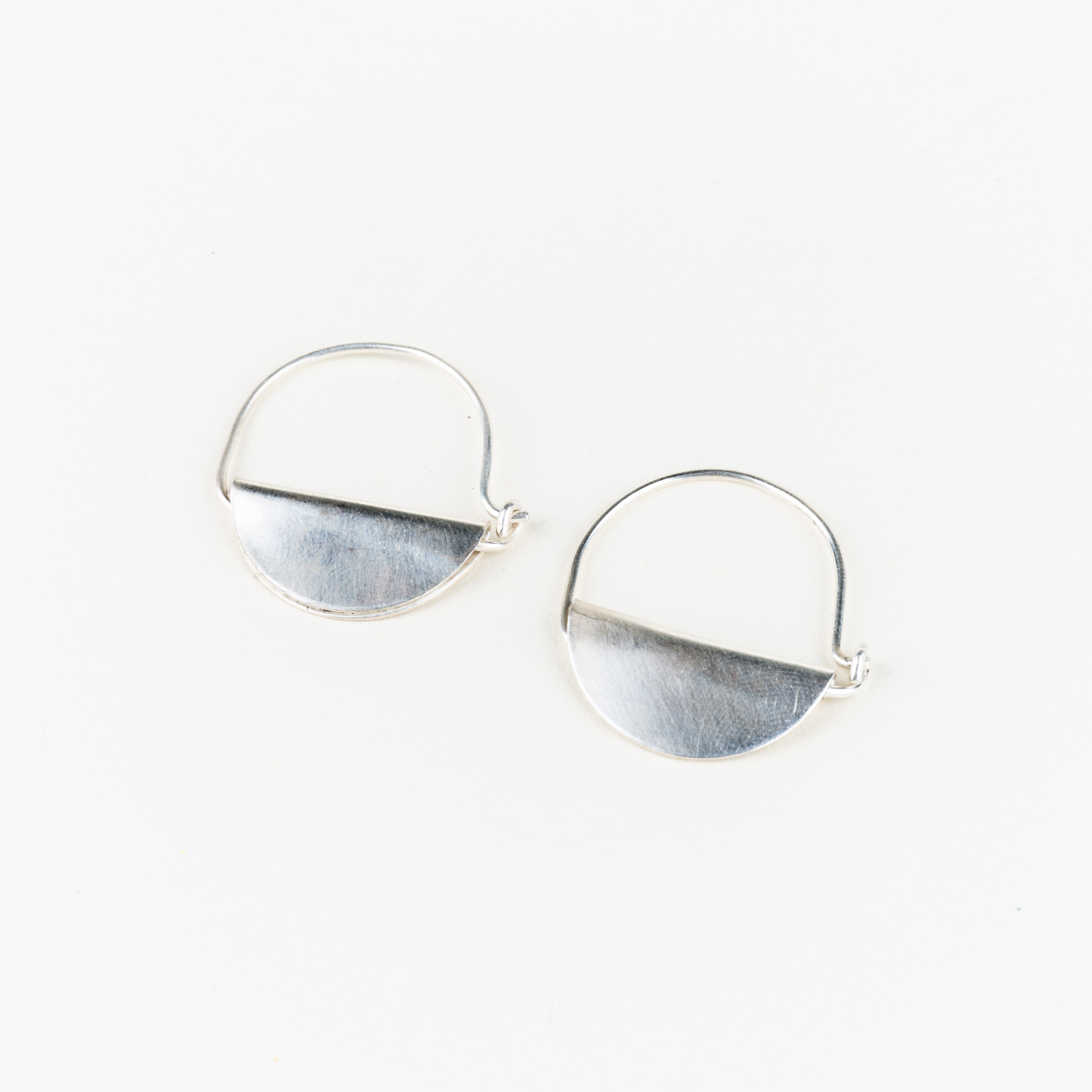 Sterling Silver Mesa Hoops