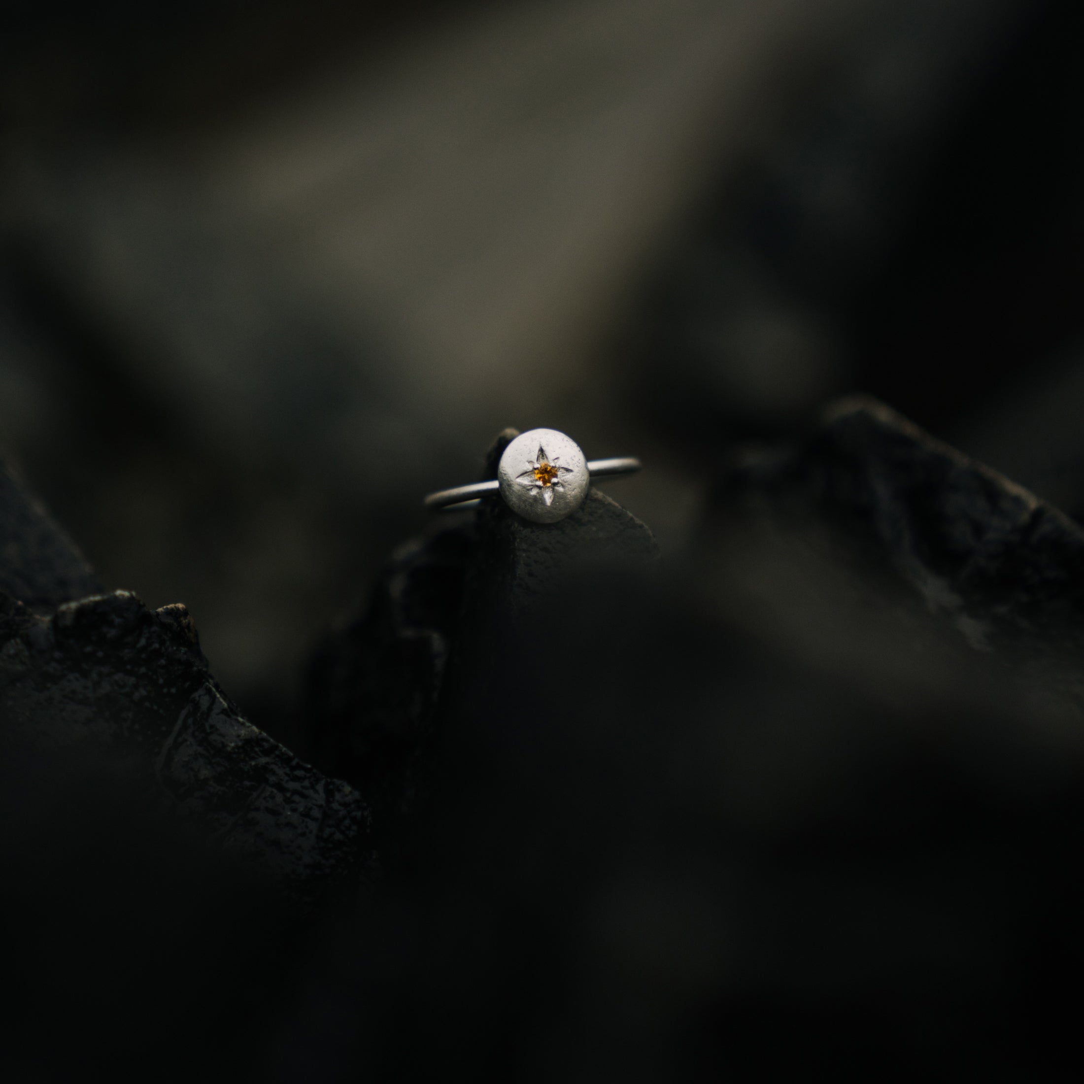 Sterling Silver Solstice Ring - Citrine