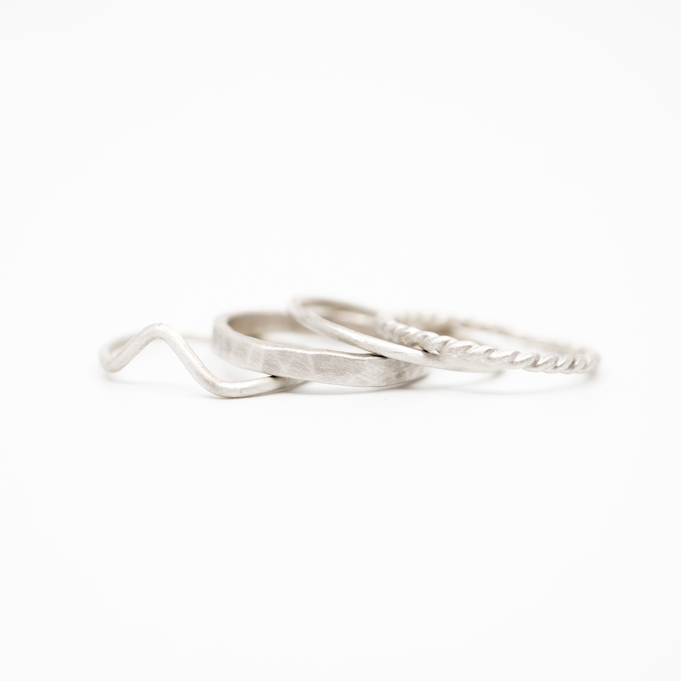 Silver V Stacking Ring