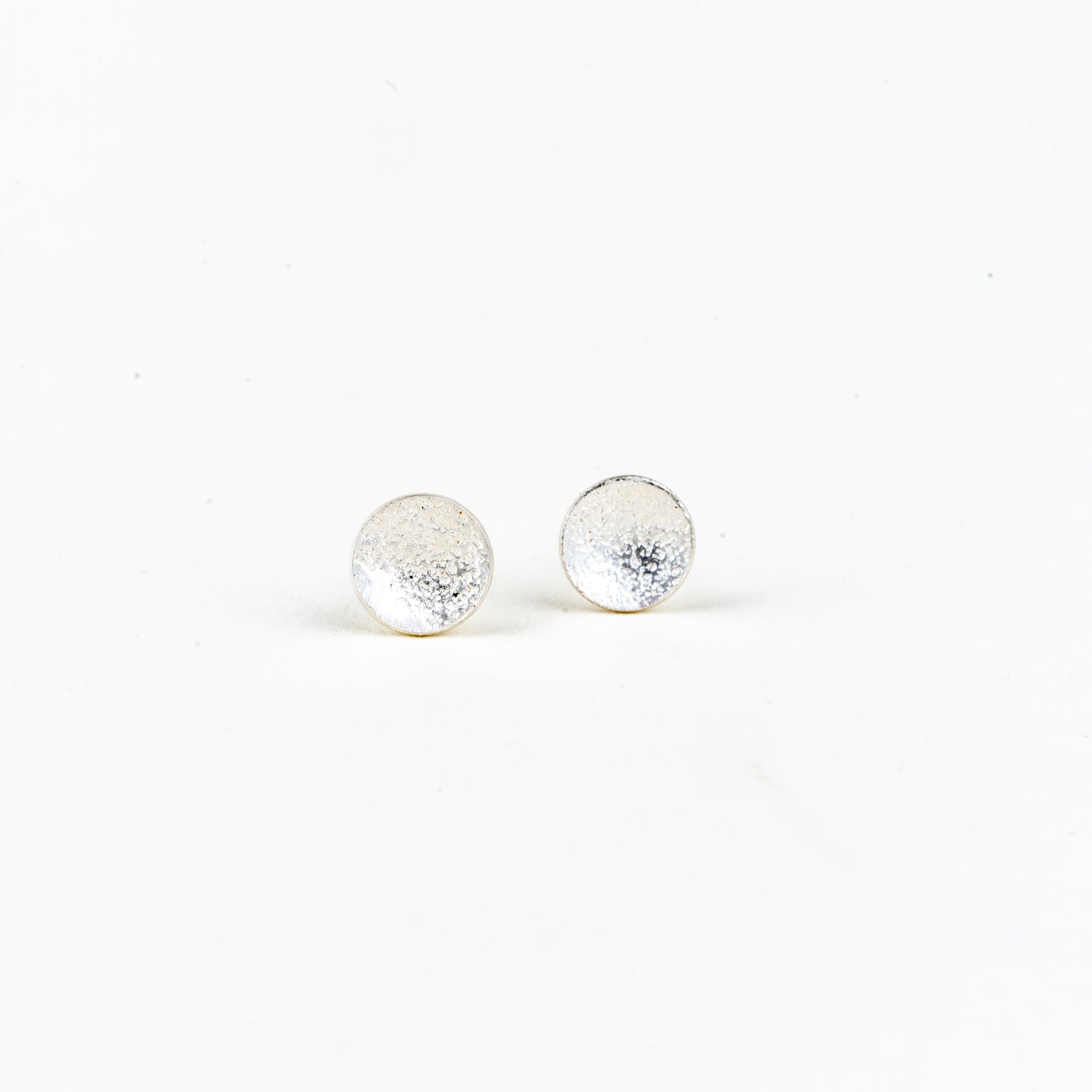 Orbit Textured Studs - Sterling Silver