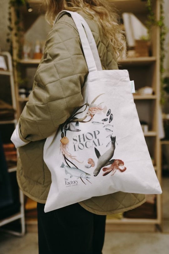 Factory Shop Local Tote Bags - Main Image