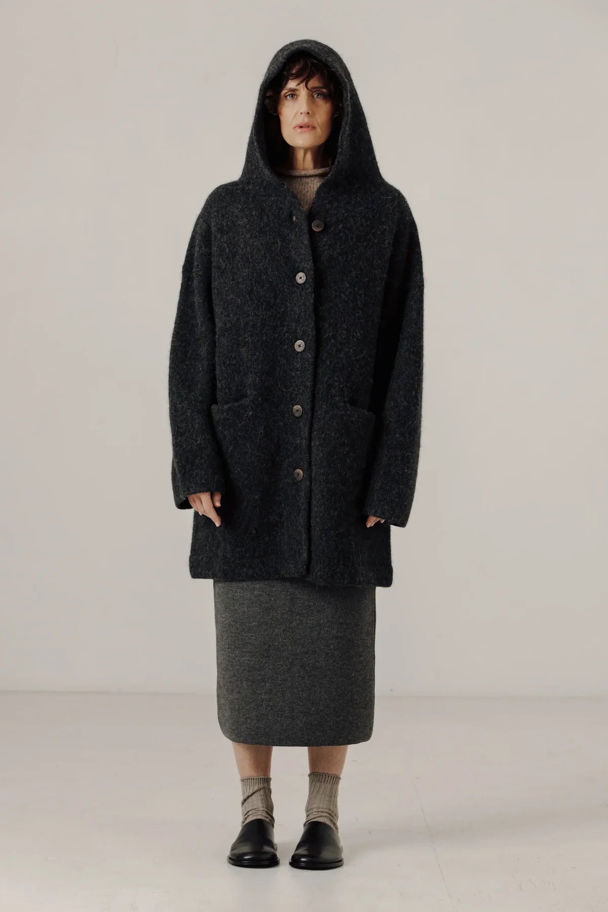 Bare Knitwear - Nook Alpaca Knit Coat