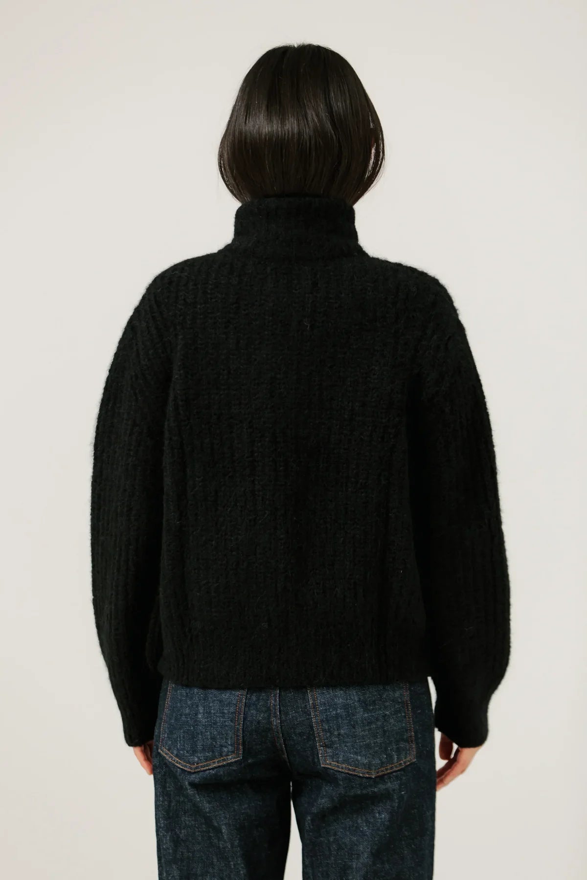 Bare Knitwear - Alpaca Rib Full Zip Jacket