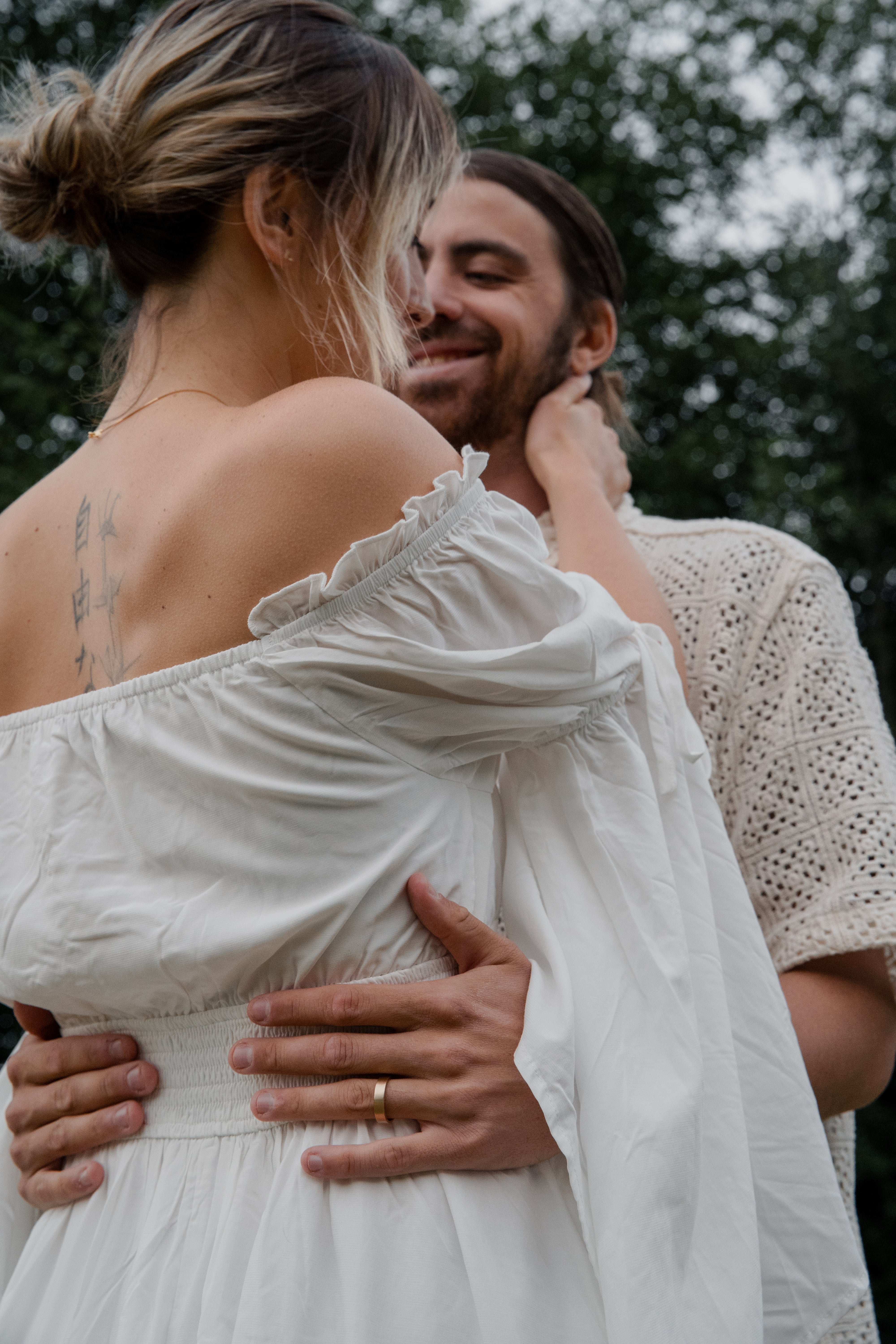 10K Gold Brushed Band Ring