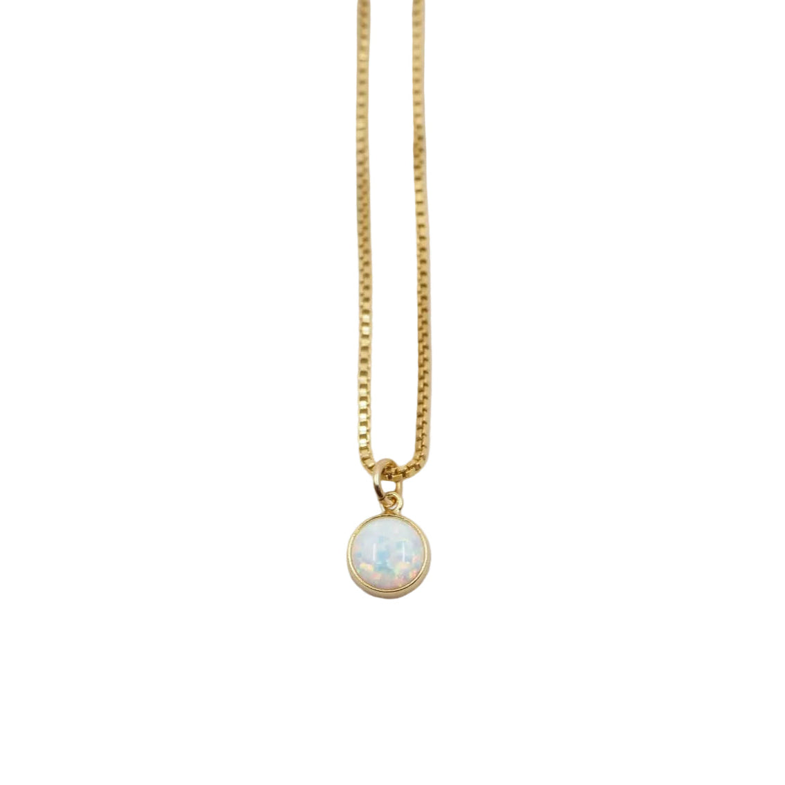Selene Opal Necklace - Gold Fill