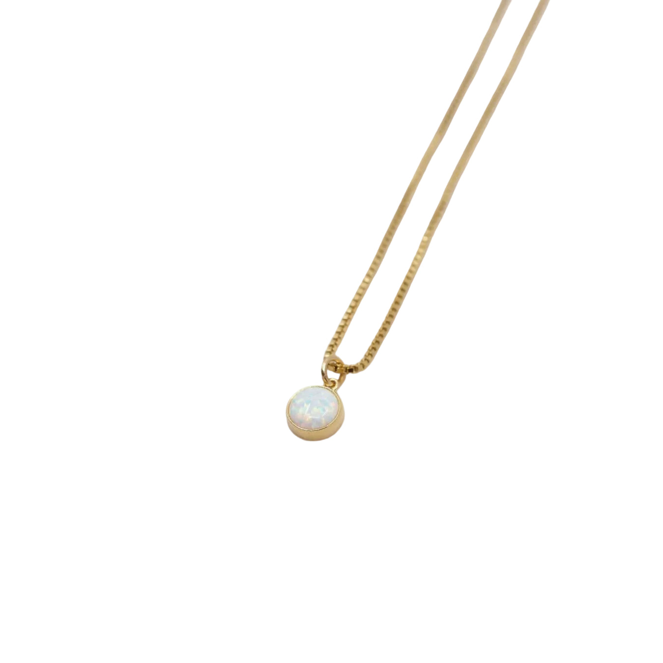 Selene Opal Necklace - Gold Fill