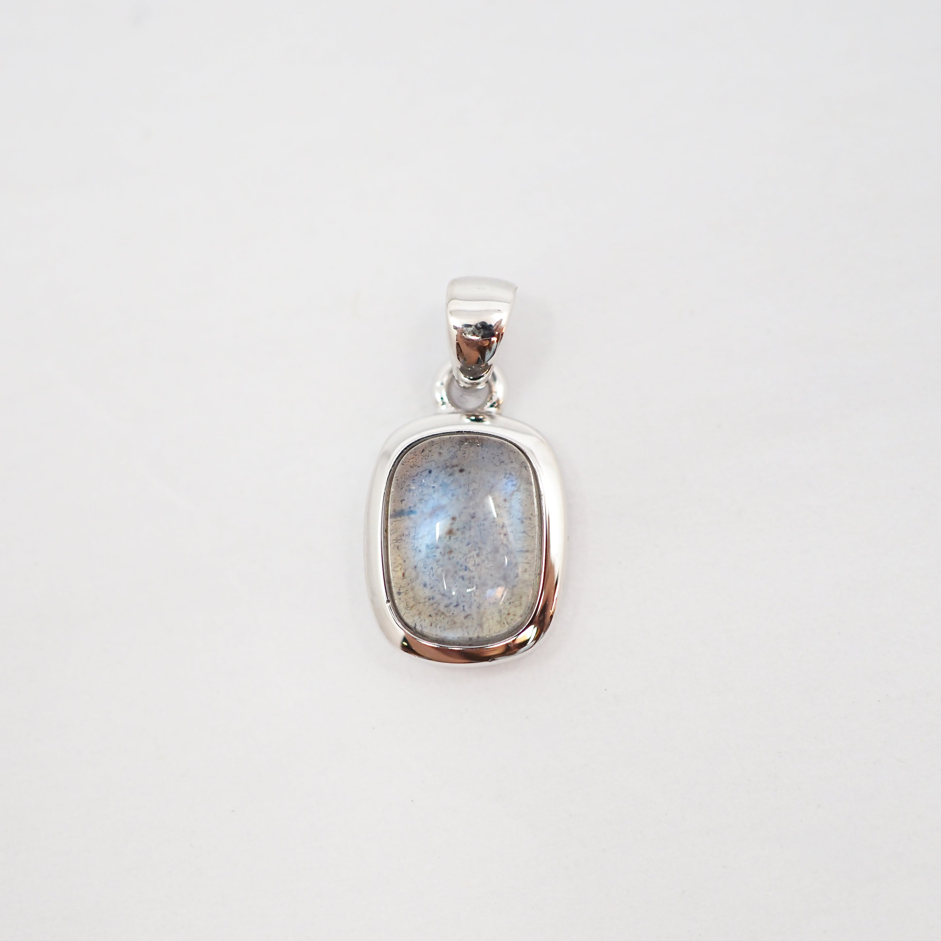 Labradorite Cabochon Pendant - Sterling Silver
